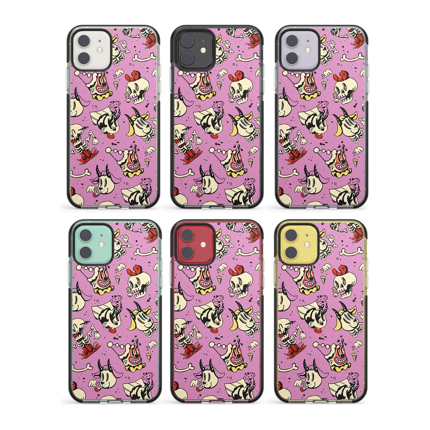Halloween Mix Pattern Impact Phone Case for iPhone 11, iphone 12