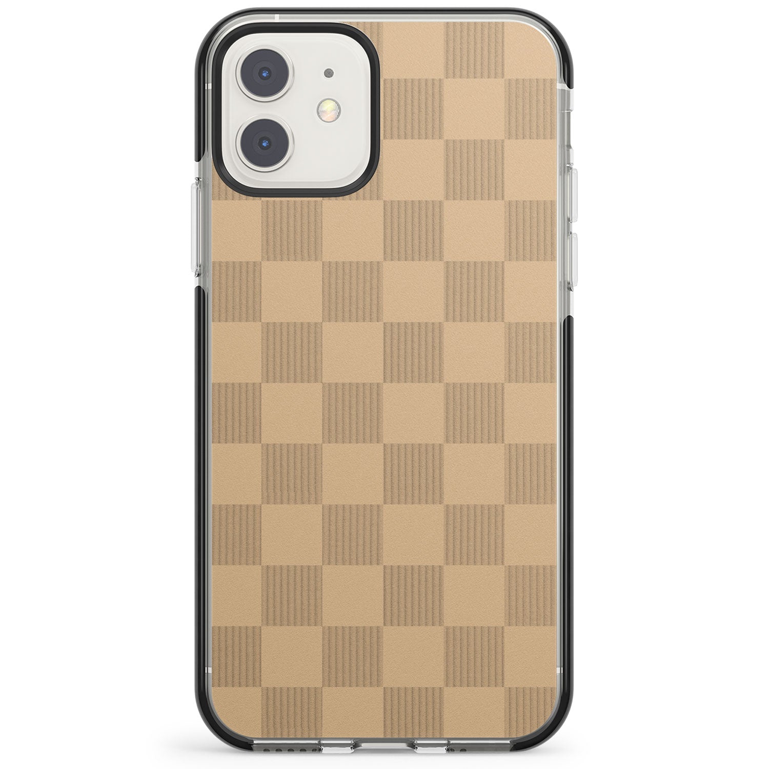 BEIGE CHECKERED Impact Phone Case for iPhone 11, iphone 12