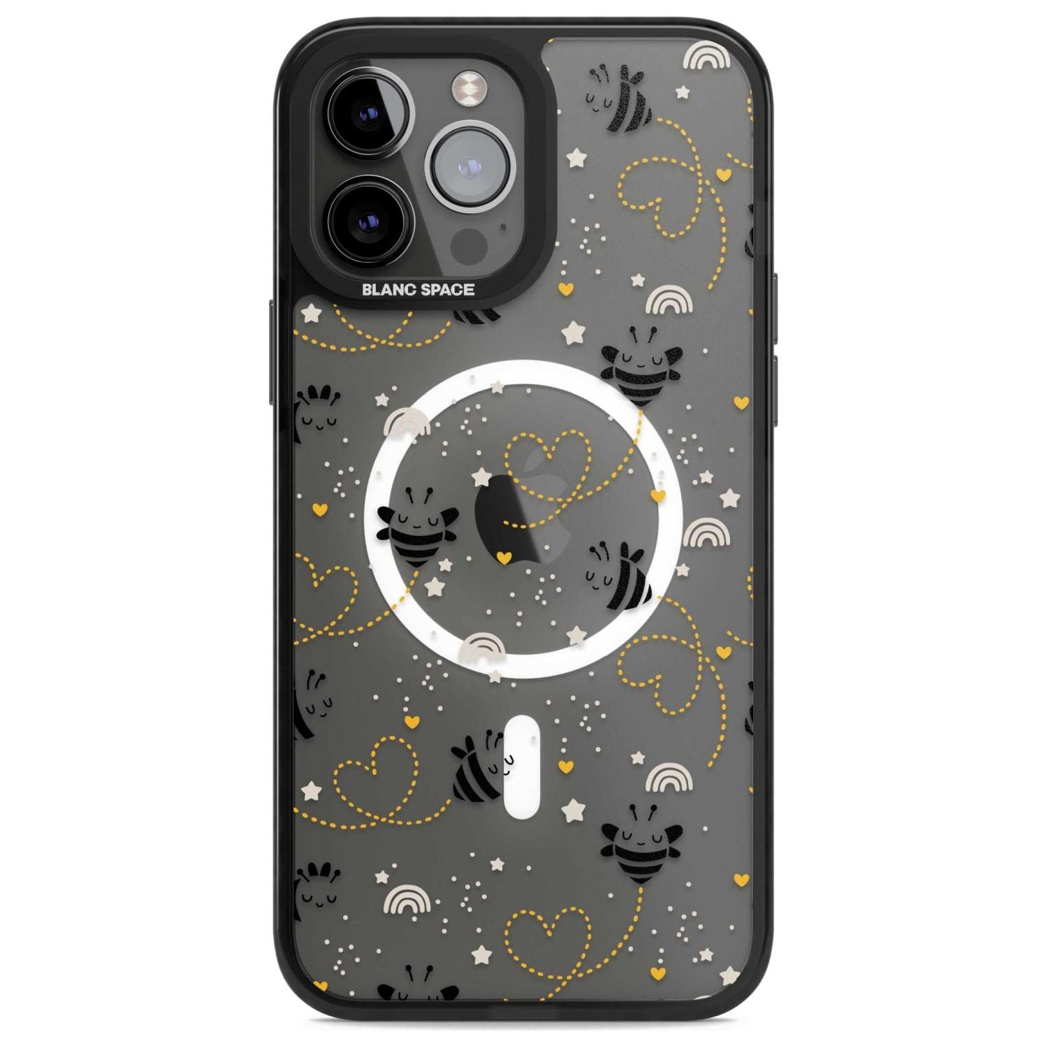 Bee Hearts Pattern