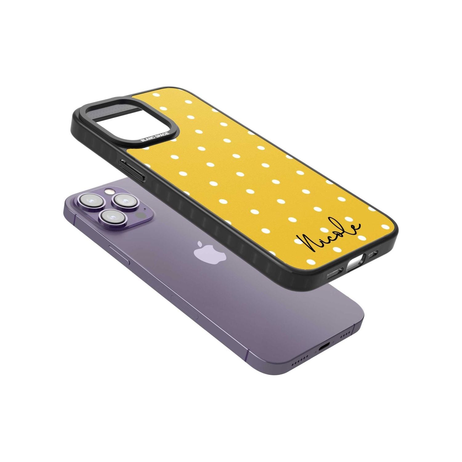 Personalised Yellow Polka Dot Custom Phone Case iPhone 15 Pro Max / Black Impact Case,iPhone 15 Plus / Black Impact Case,iPhone 15 Pro / Black Impact Case,iPhone 15 / Black Impact Case,iPhone 15 Pro Max / Impact Case,iPhone 15 Plus / Impact Case,iPhone 15 Pro / Impact Case,iPhone 15 / Impact Case,iPhone 15 Pro Max / Magsafe Black Impact Case,iPhone 15 Plus / Magsafe Black Impact Case,iPhone 15 Pro / Magsafe Black Impact Case,iPhone 15 / Magsafe Black Impact Case,iPhone 14 Pro Max / Black Impact Case,iPhone