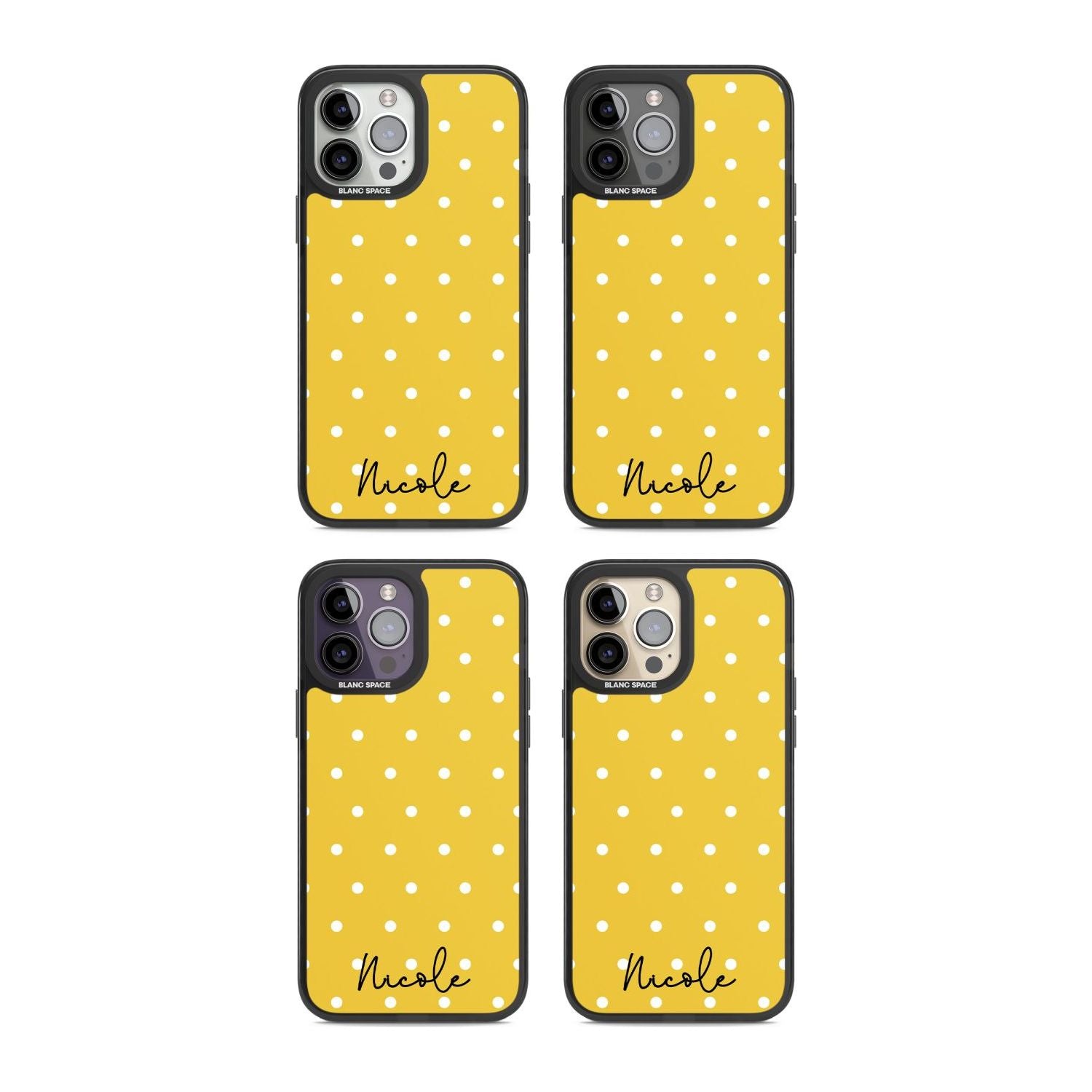 Personalised Yellow Polka Dot Custom Phone Case iPhone 15 Pro Max / Black Impact Case,iPhone 15 Plus / Black Impact Case,iPhone 15 Pro / Black Impact Case,iPhone 15 / Black Impact Case,iPhone 15 Pro Max / Impact Case,iPhone 15 Plus / Impact Case,iPhone 15 Pro / Impact Case,iPhone 15 / Impact Case,iPhone 15 Pro Max / Magsafe Black Impact Case,iPhone 15 Plus / Magsafe Black Impact Case,iPhone 15 Pro / Magsafe Black Impact Case,iPhone 15 / Magsafe Black Impact Case,iPhone 14 Pro Max / Black Impact Case,iPhone