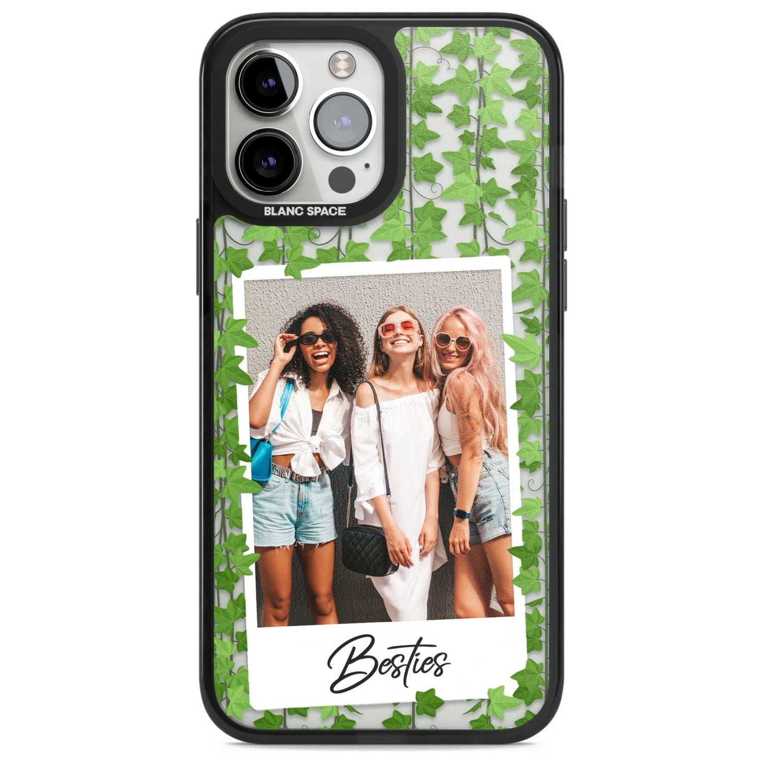 Personalised Ivy Vine Instant Photo Custom Phone Case iPhone 13 Pro Max / Magsafe Black Impact Case Blanc Space