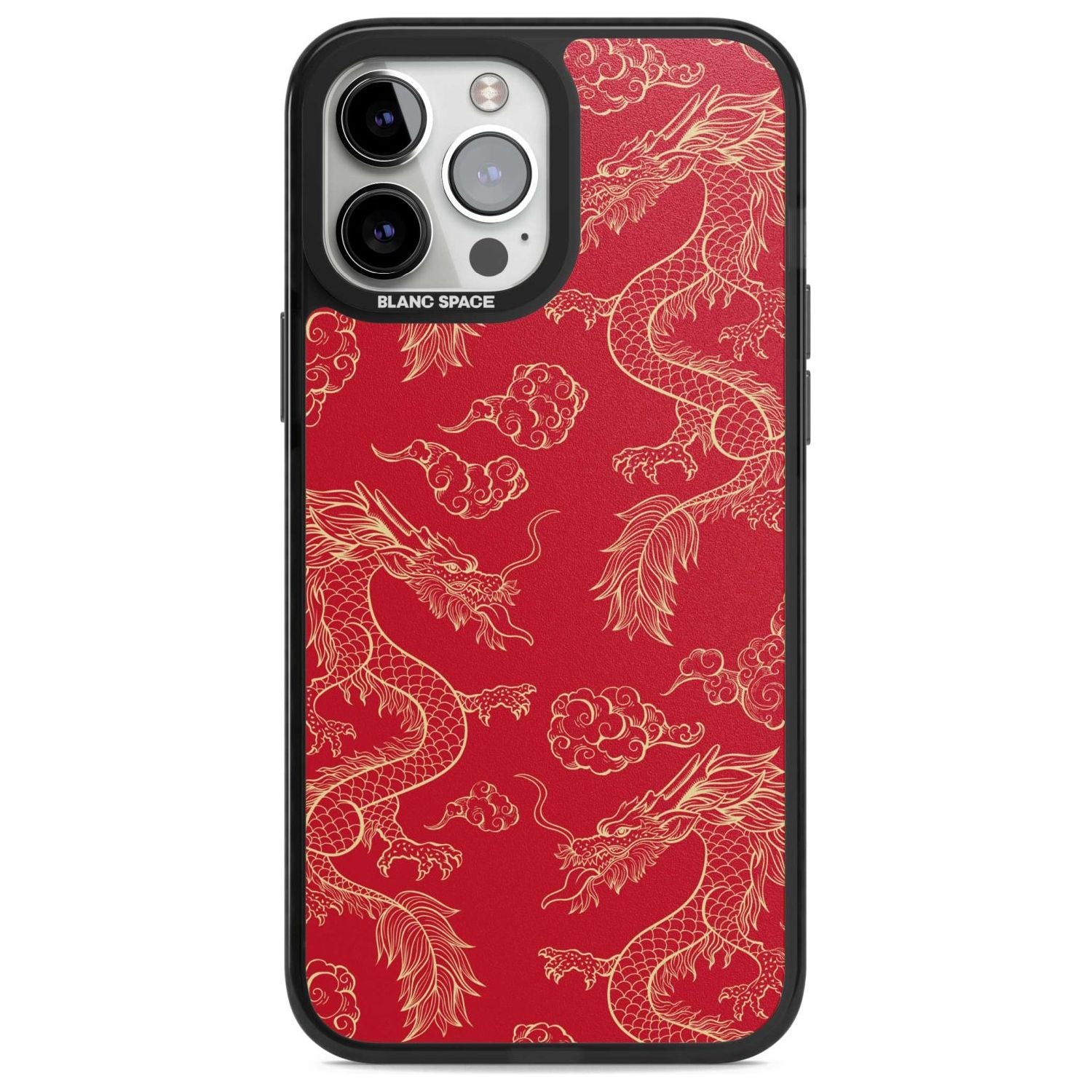 Red And Gold Dragon Pattern