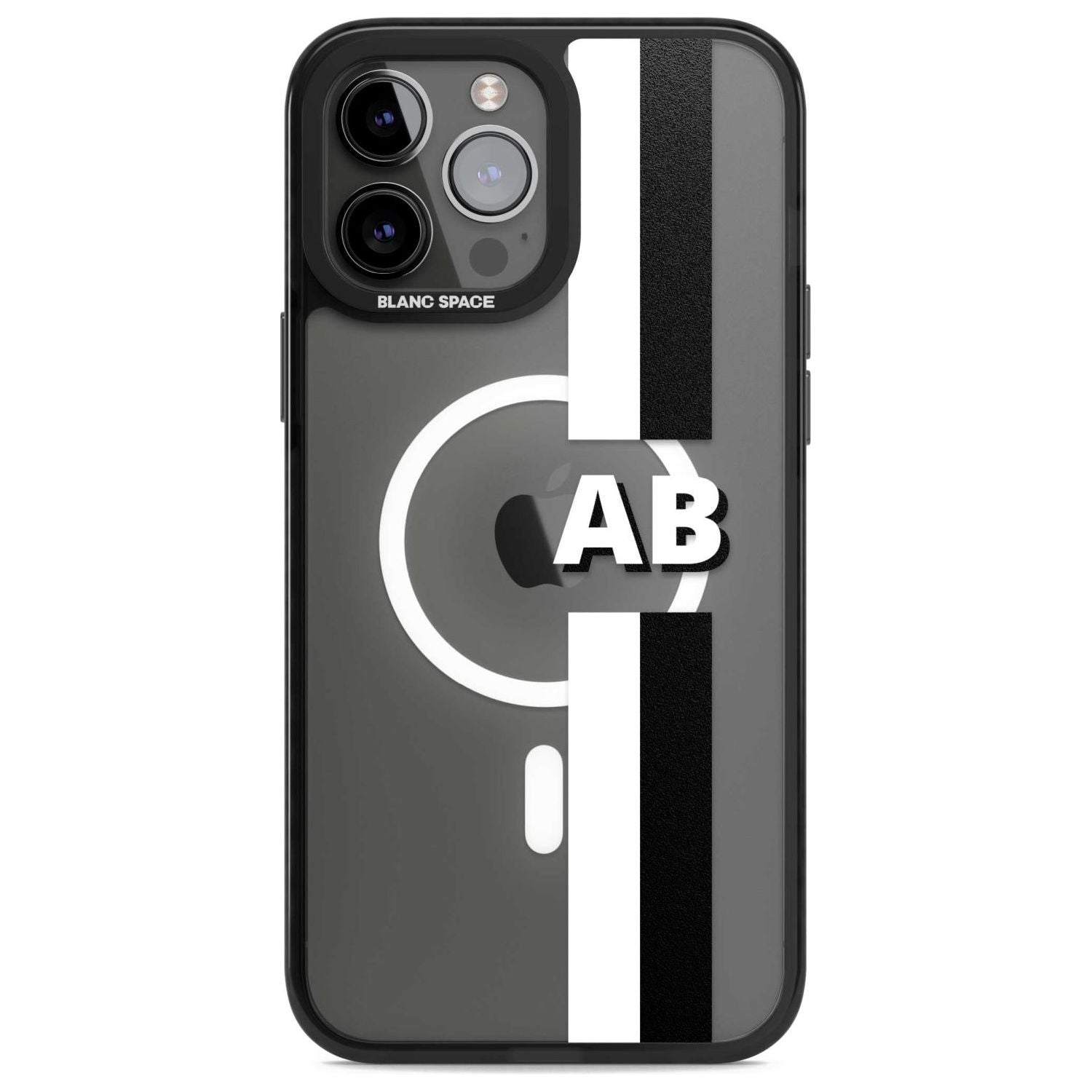 Personalised Clear Text 6E Custom Phone Case iPhone 13 Pro Max / Magsafe Black Impact Case Blanc Space