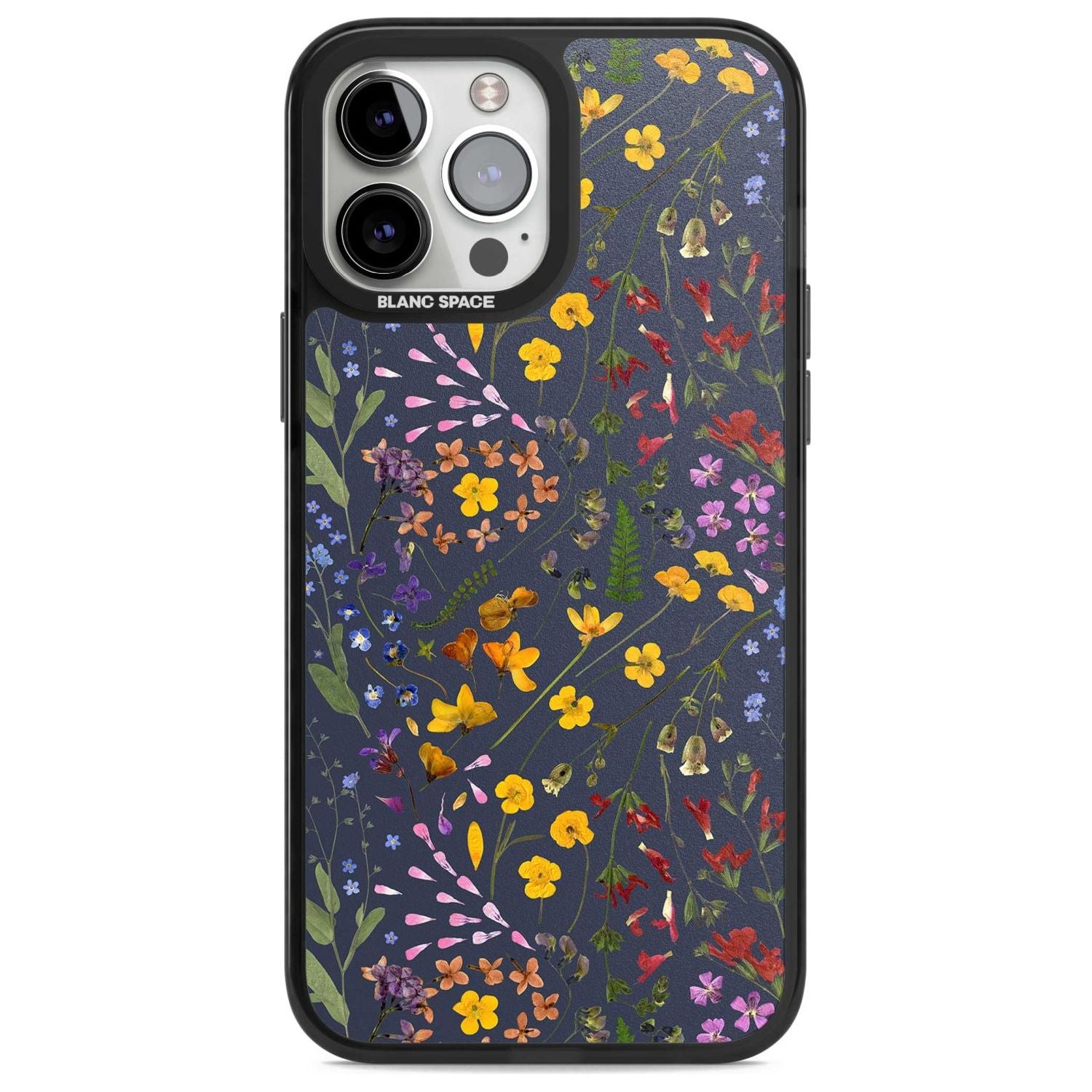 Wildflower Leaves Cluster Navy