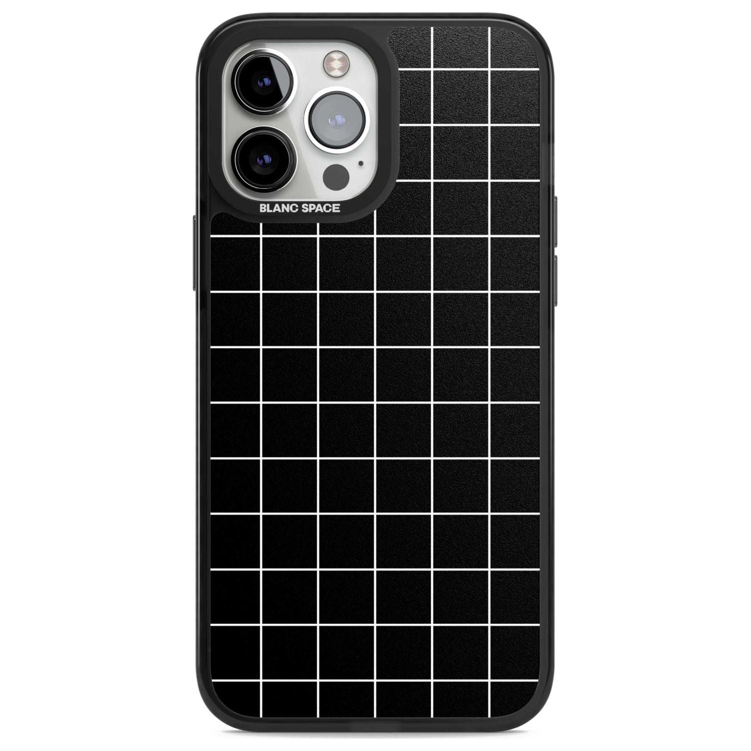 Minimalist Grid Pattern Black