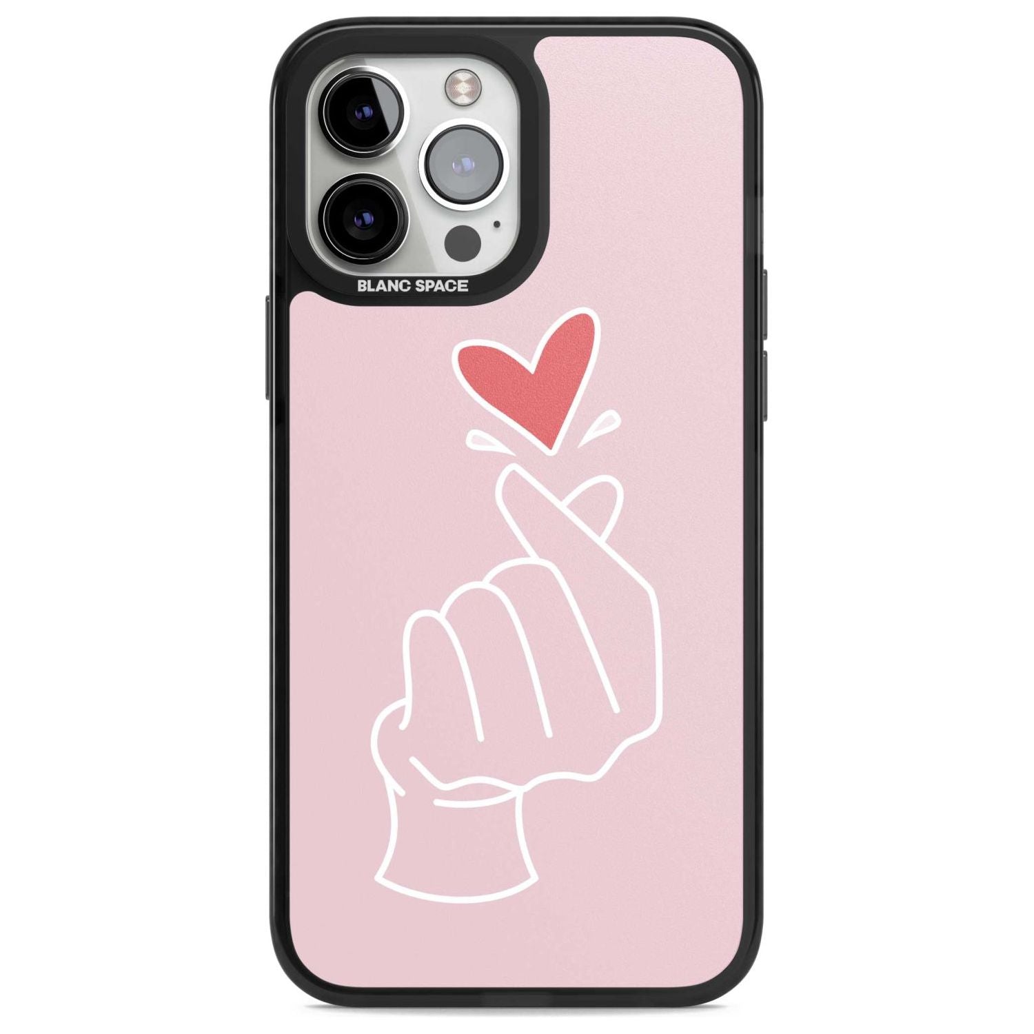 Pink Heart Hand
