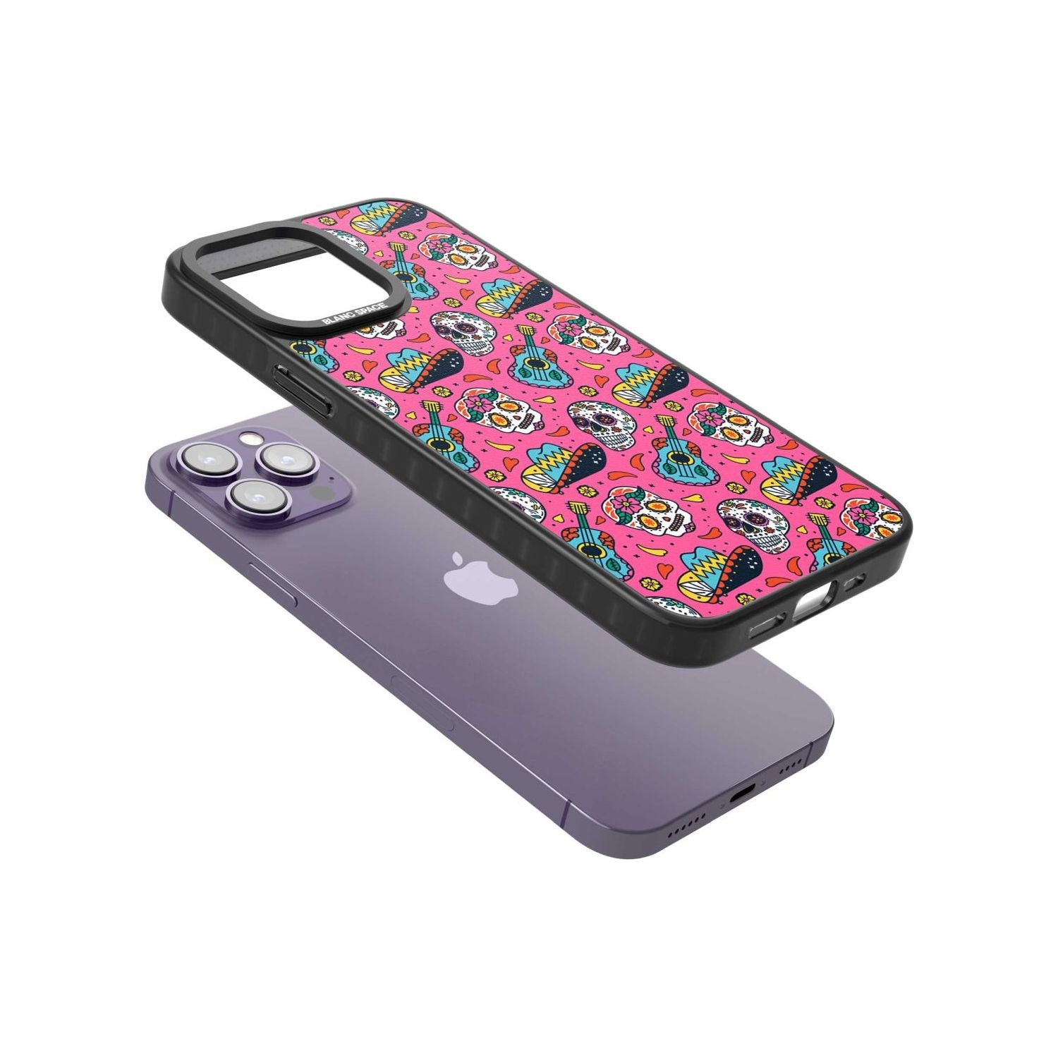 Pink Day Of The Dead Pattern