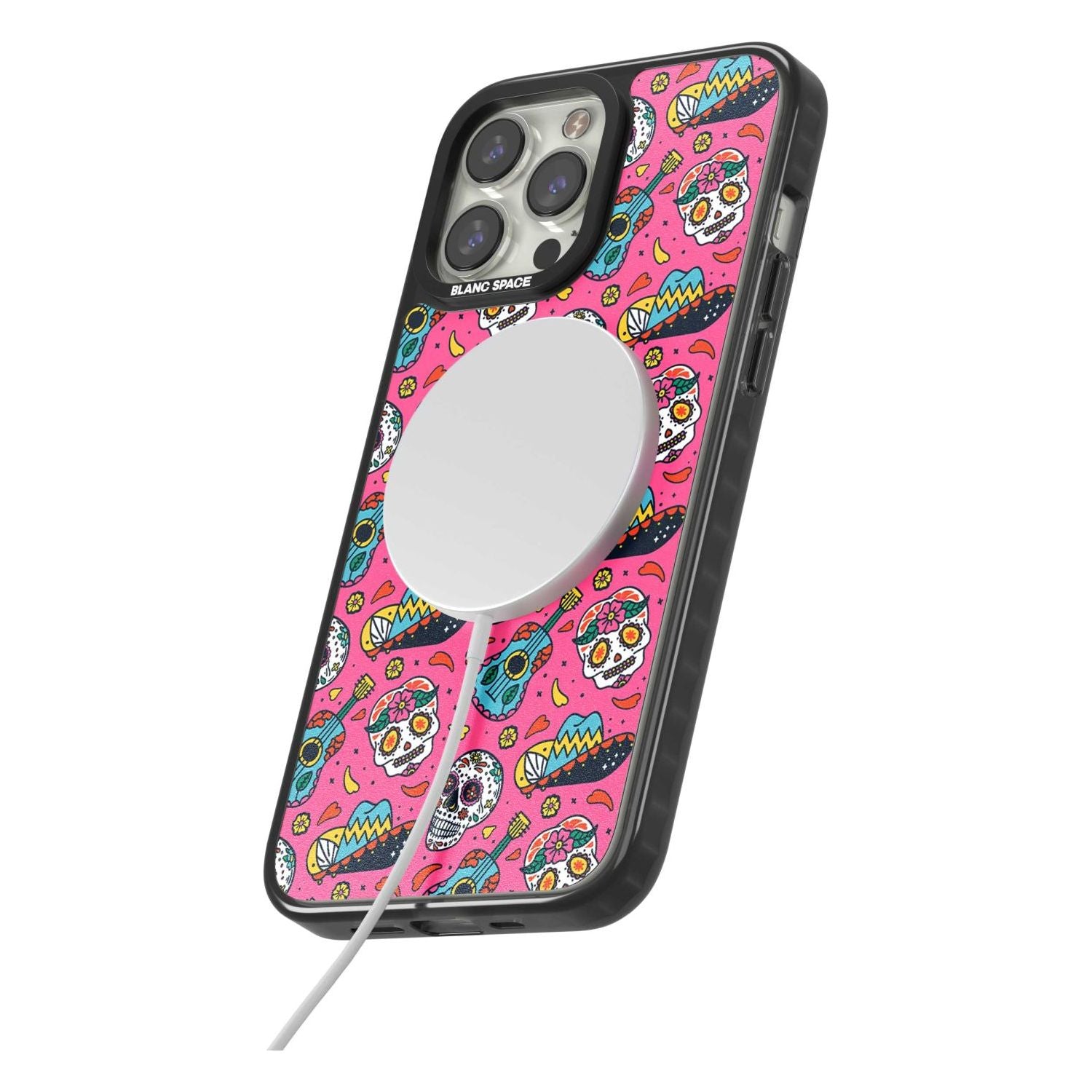 Pink Day Of The Dead Pattern