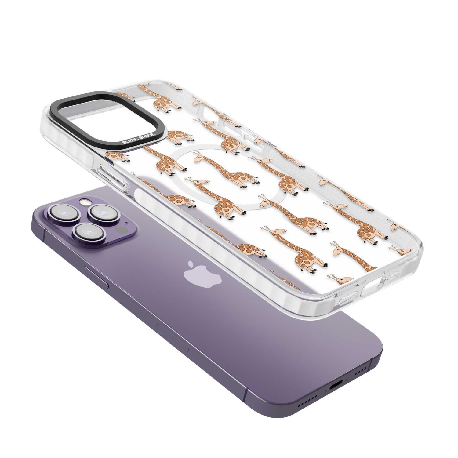 Cute Giraffe Pattern Clear