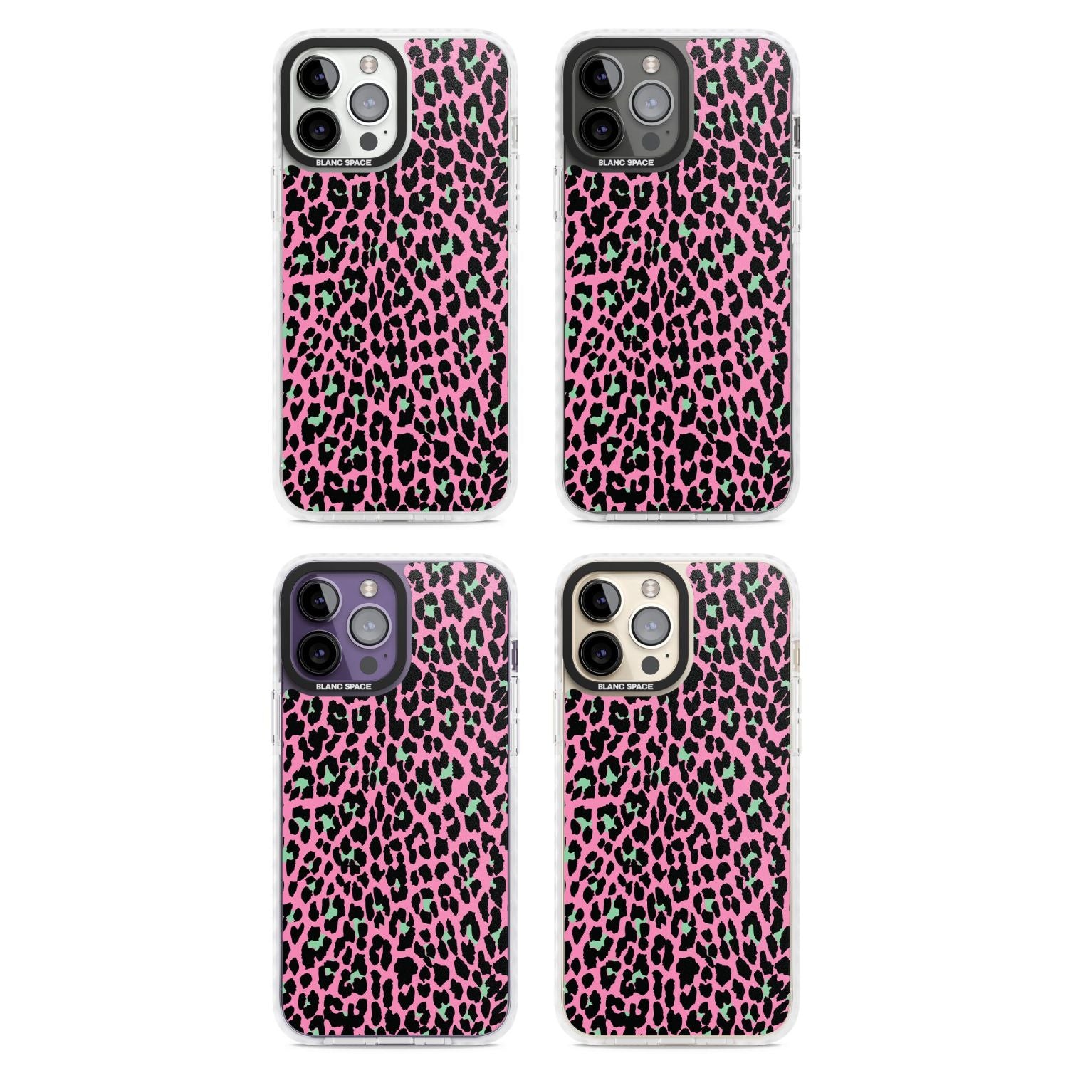 Pink & Green Leopard