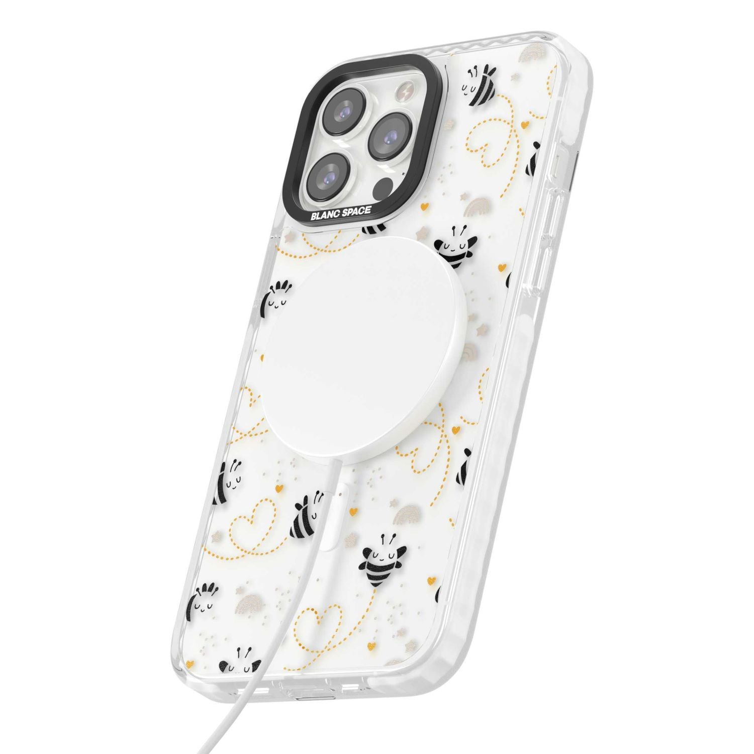 Bee Hearts Pattern