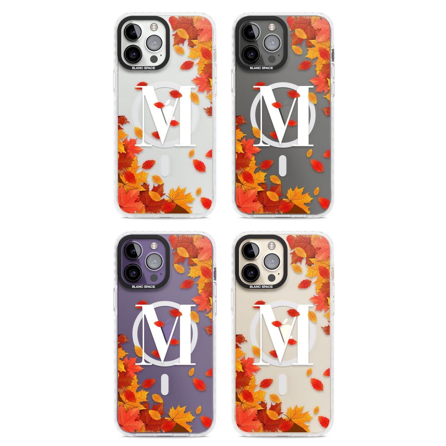 Personalised Autumn Leaves Monogram