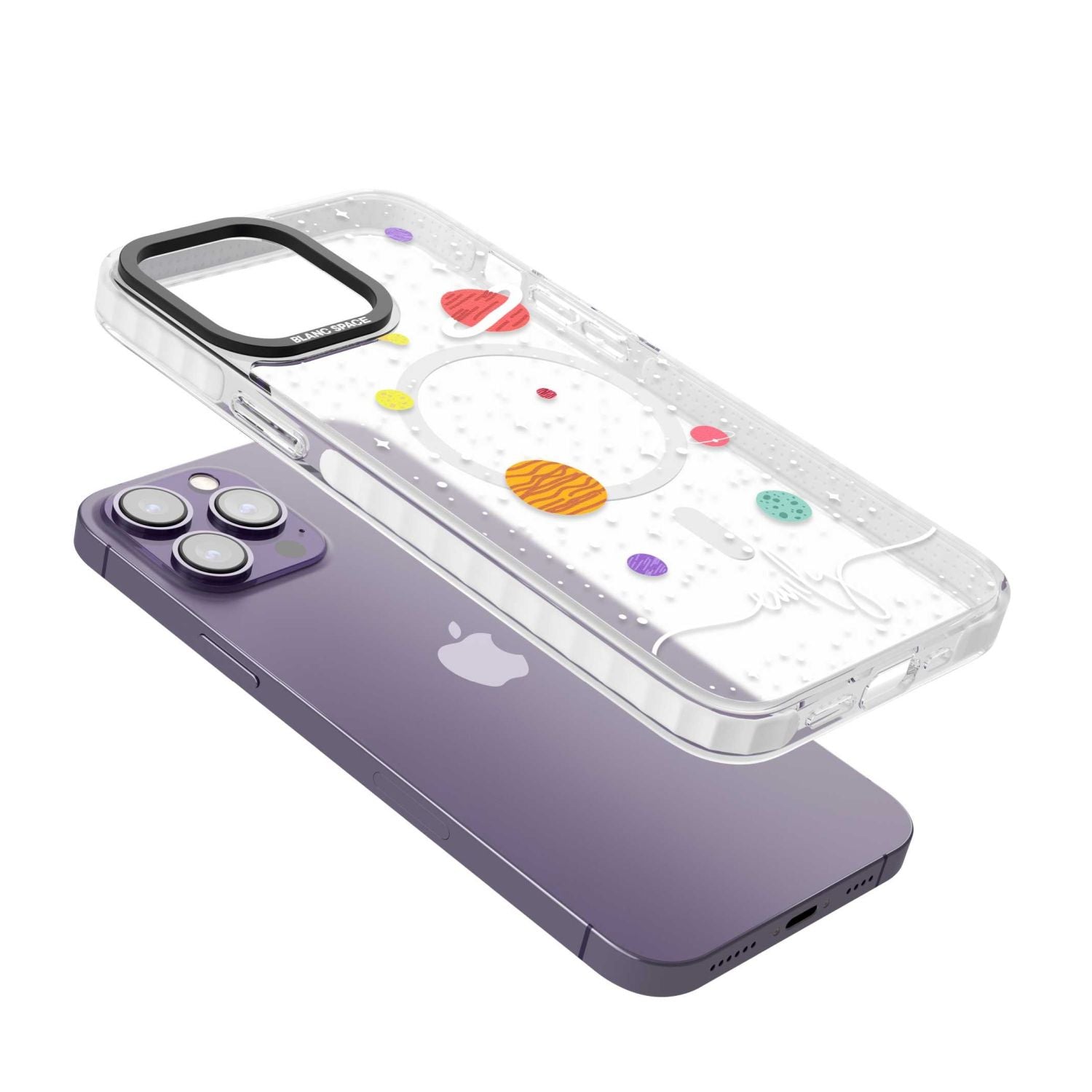 Personalised Cute Cartoon Planet (Clear)