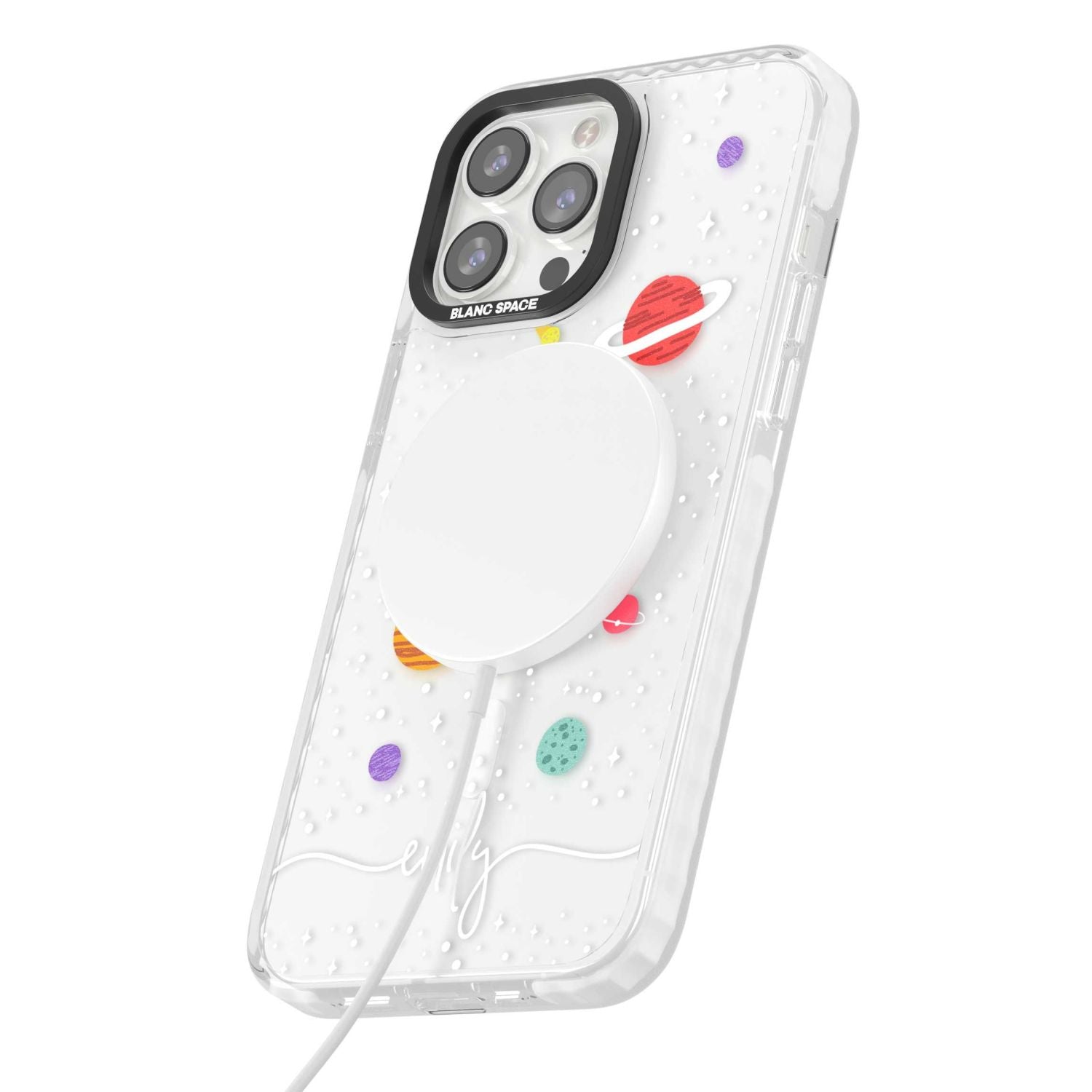 Personalised Cute Cartoon Planet (Clear)