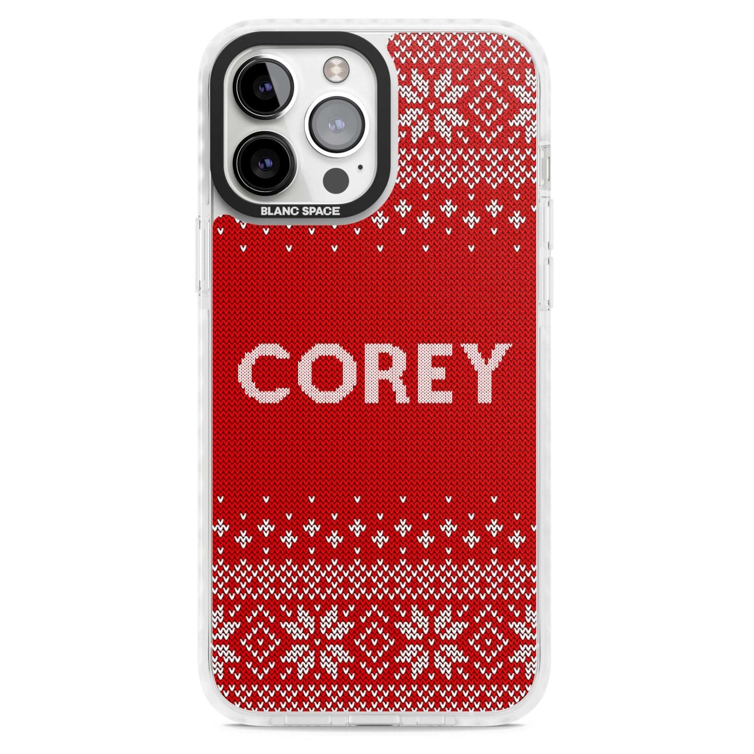 Personalised Red Christmas Knit