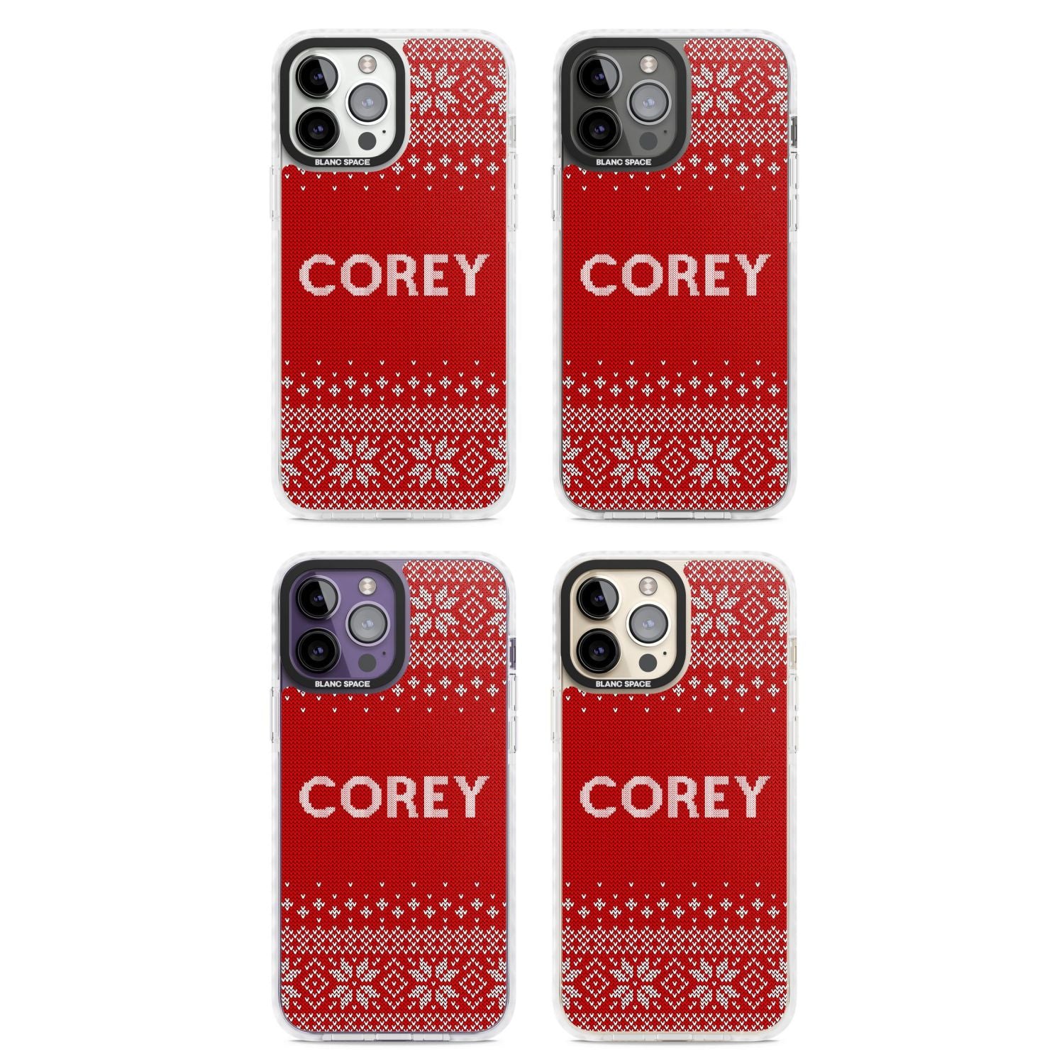 Personalised Red Christmas Knit