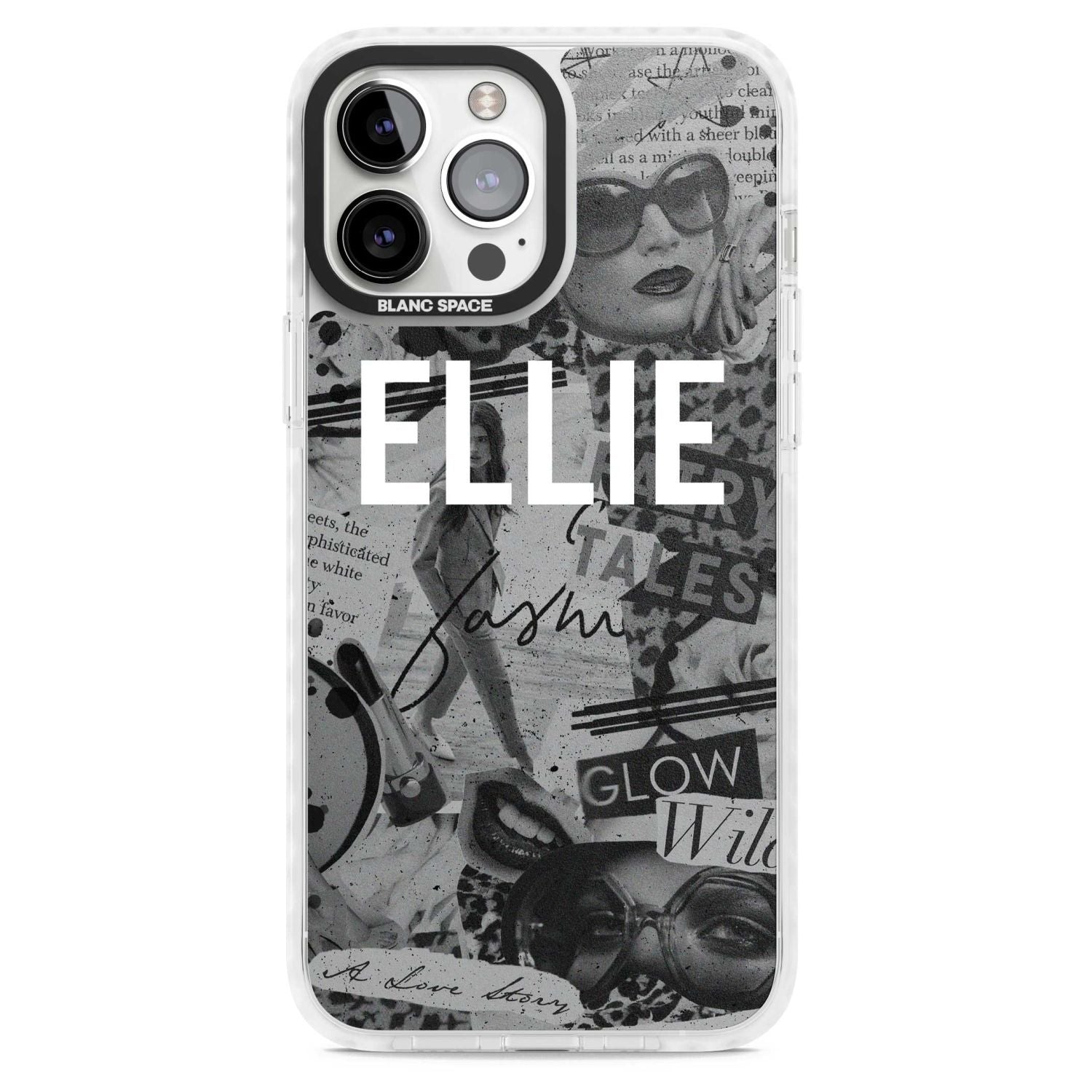 Personalised Grey Scale Vintage Collage