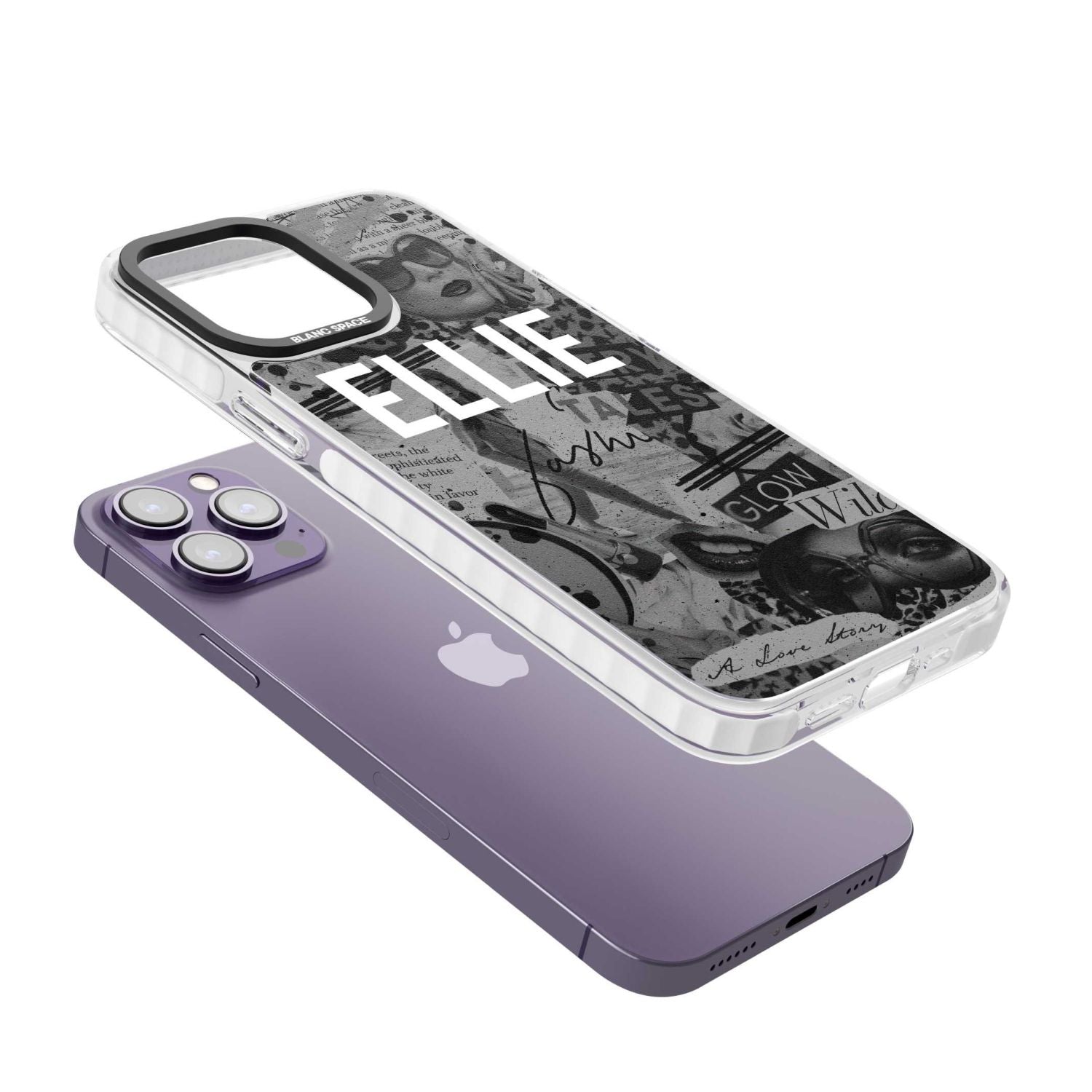 Personalised Grey Scale Vintage Collage