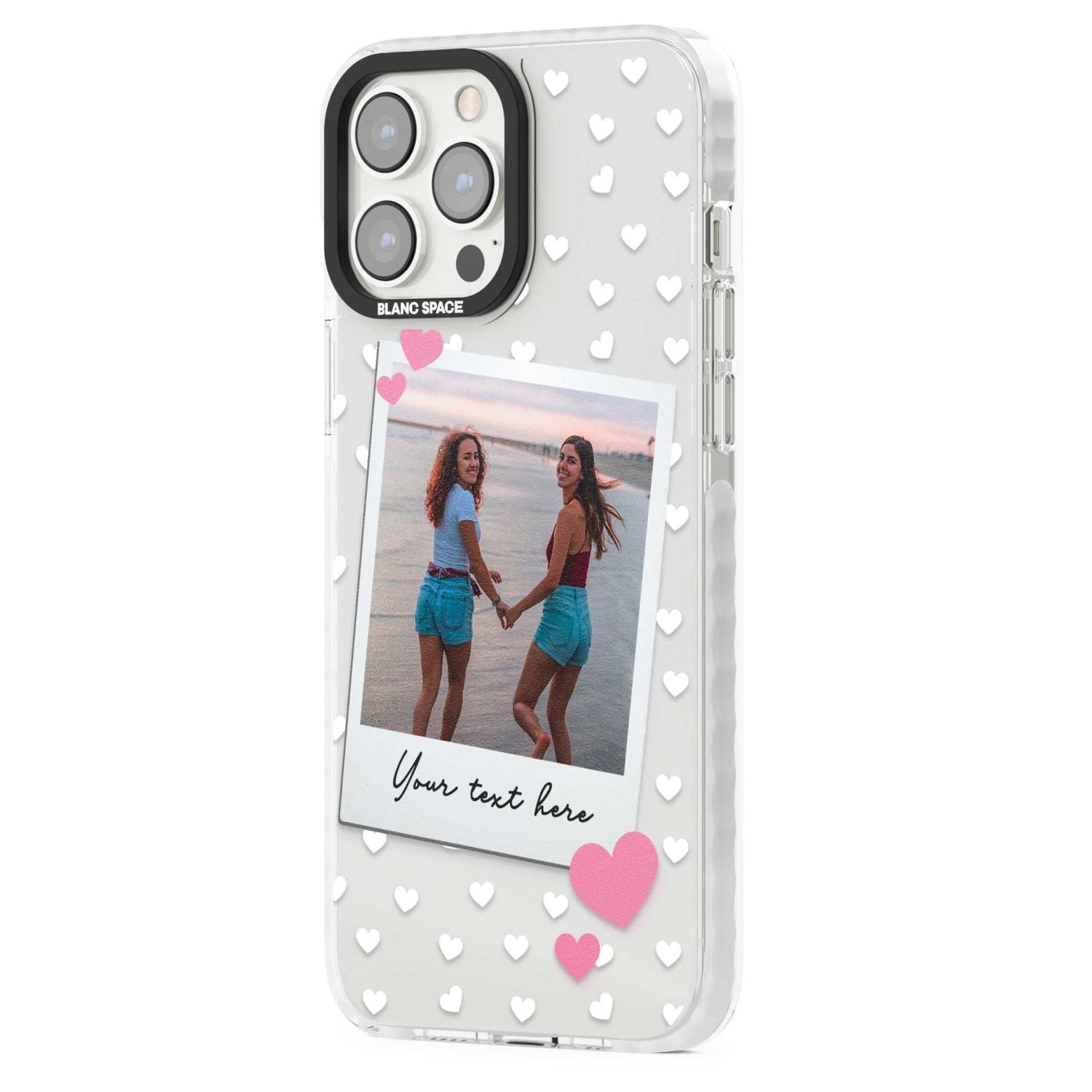 Personalised Hearts Instant Camera Photo