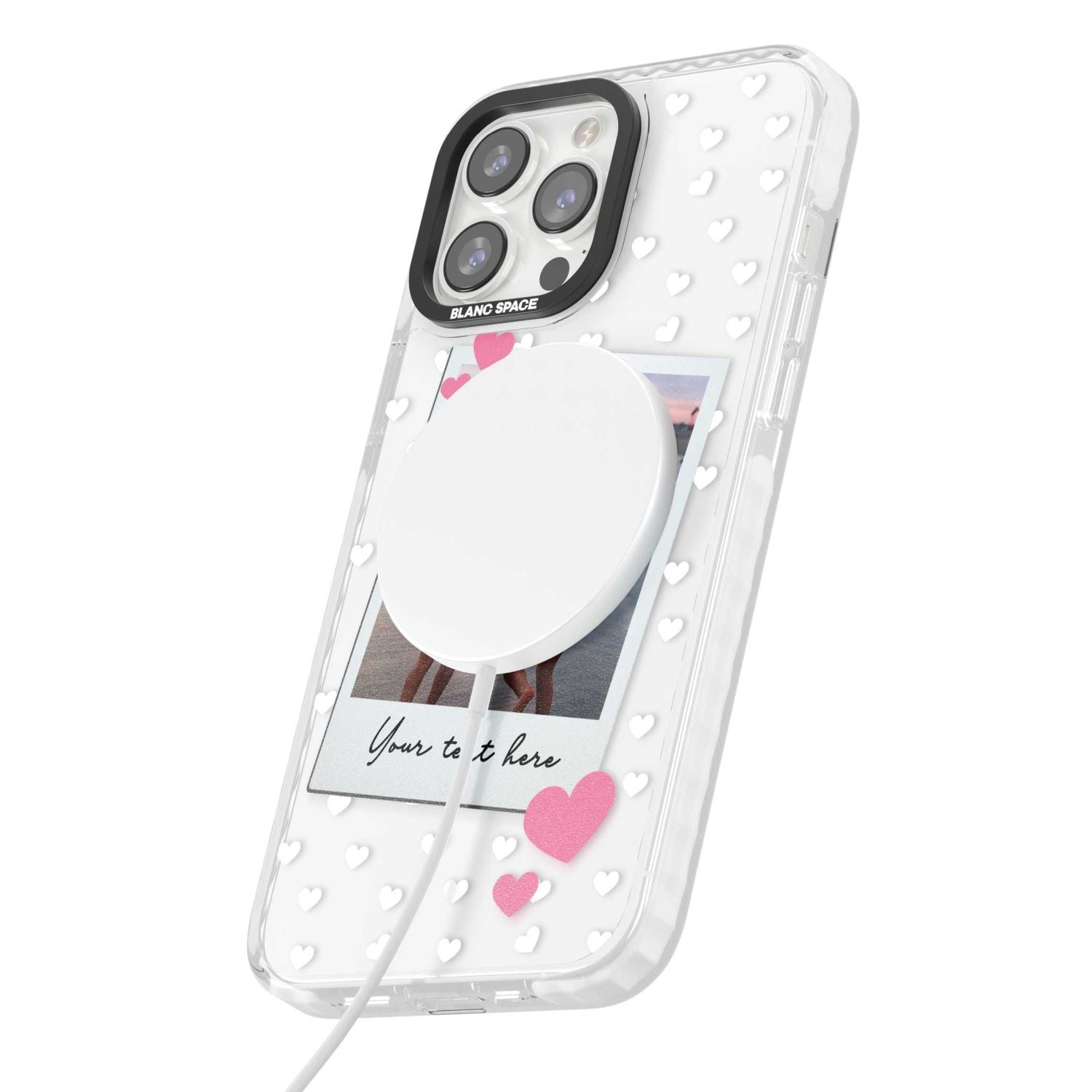 Personalised Hearts Instant Camera Photo