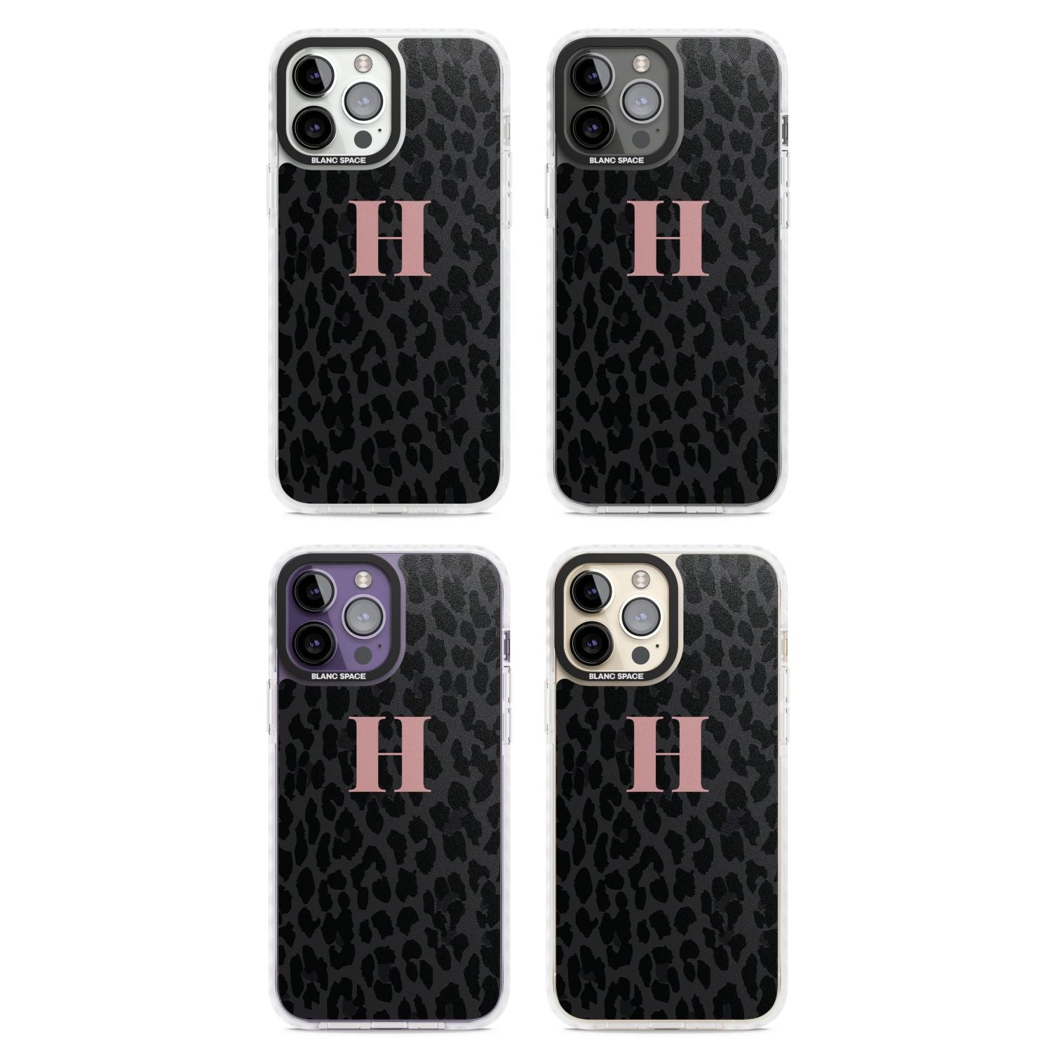 Personalised Pink Leopard Monogram