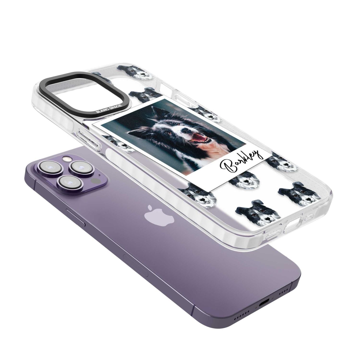 Personalised Border Collie Instant Camera Photo