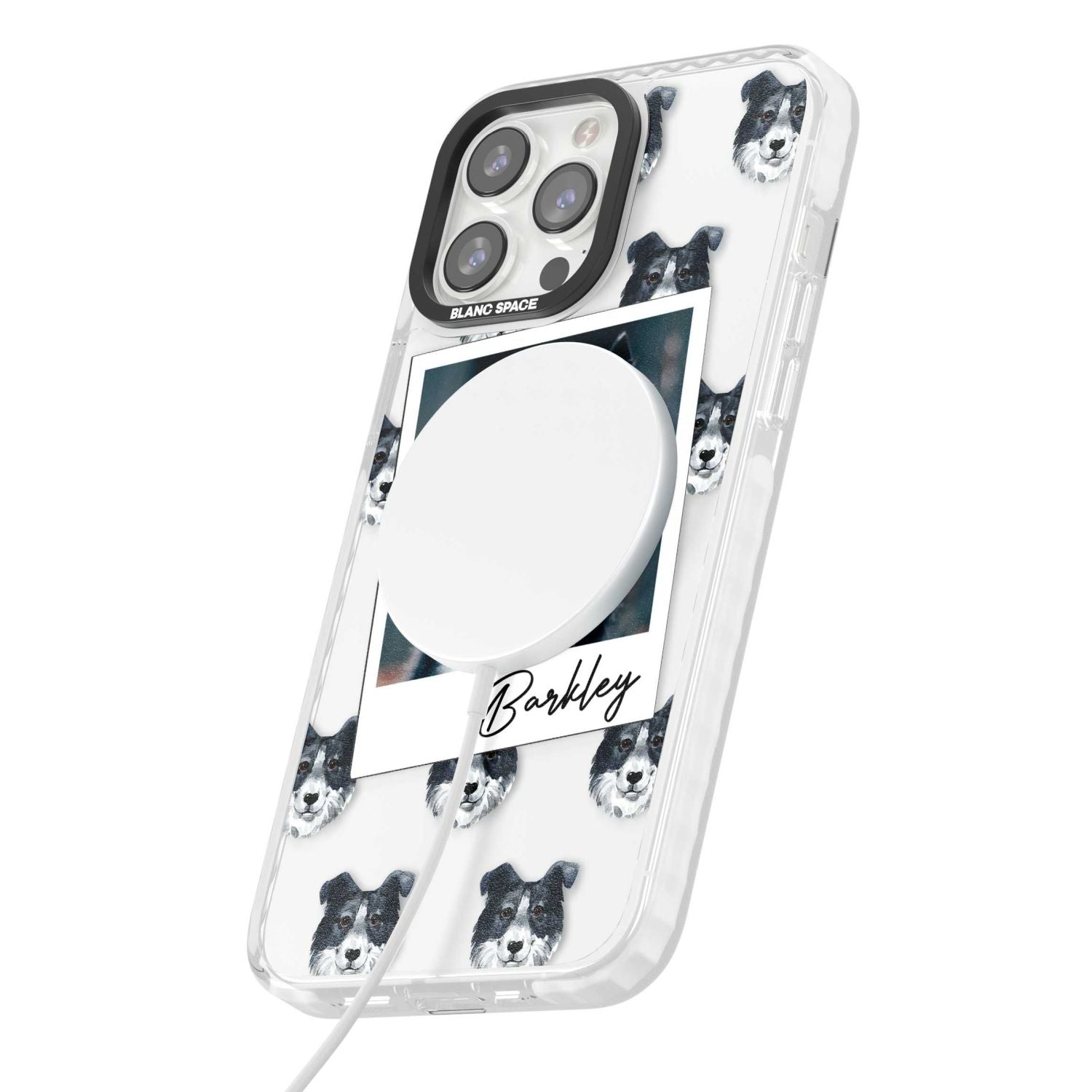 Personalised Border Collie Instant Camera Photo