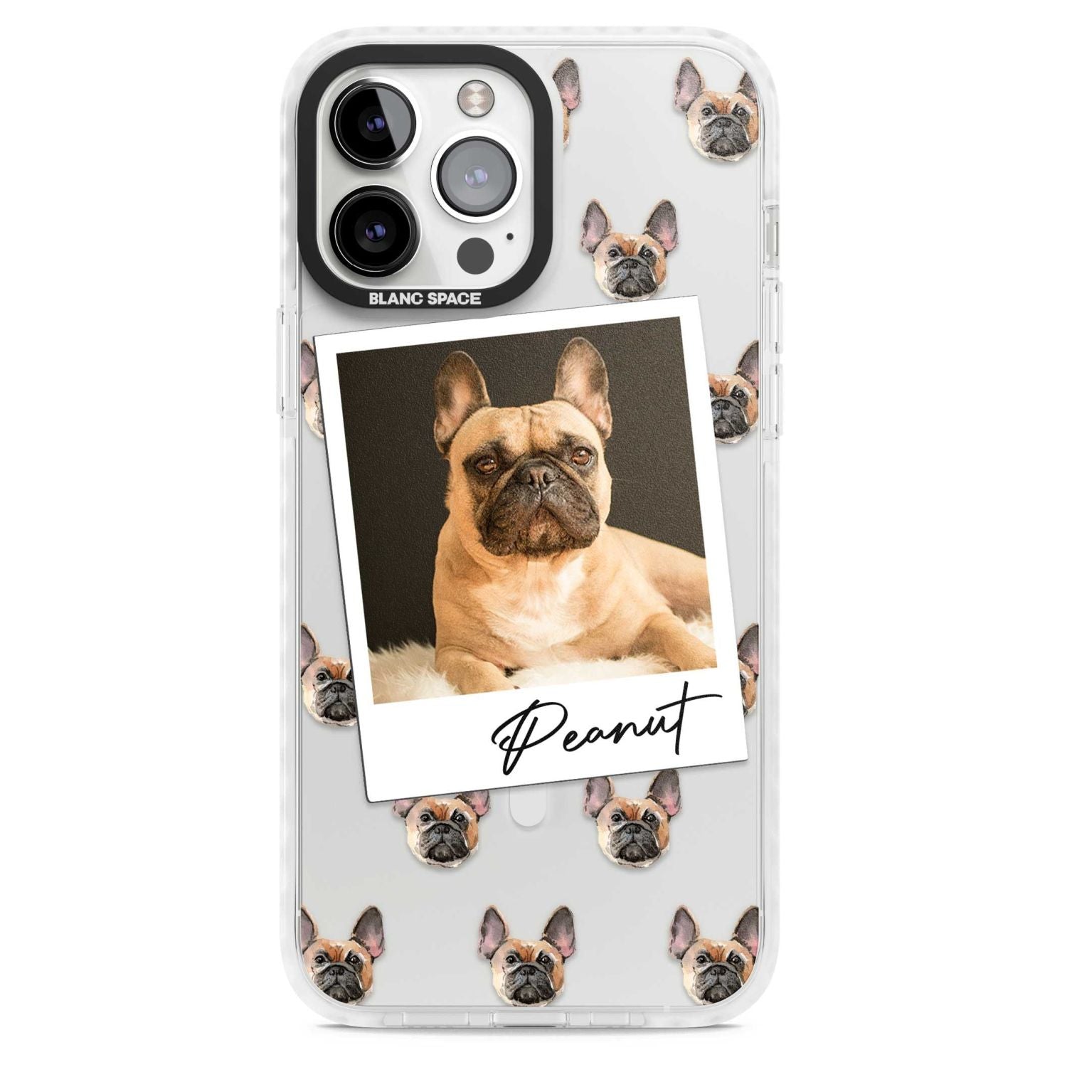 Personalised Tan French Bulldog Instant Camera Photo