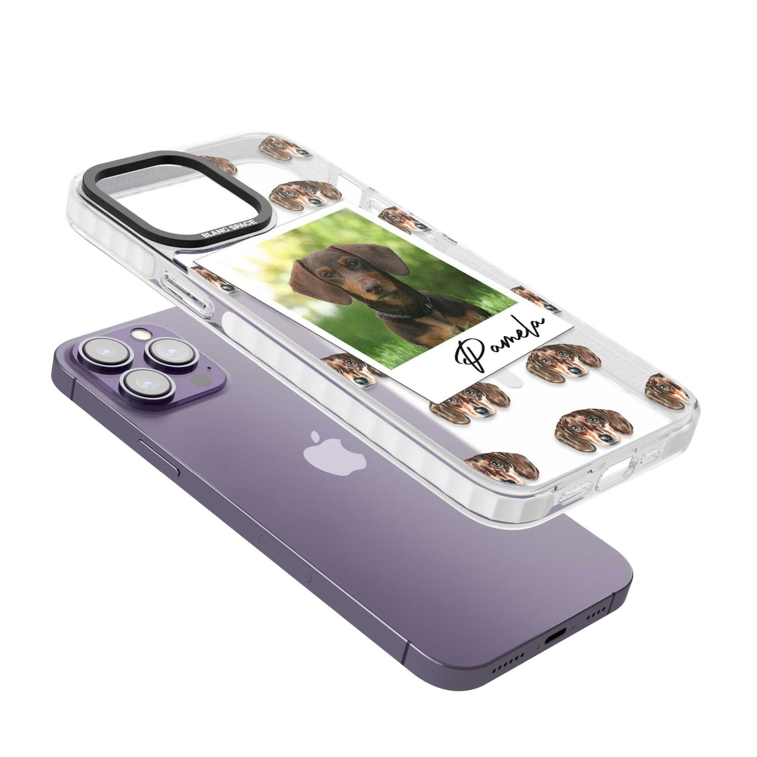 Personalised Brown Dachshund Instant Camera Photo