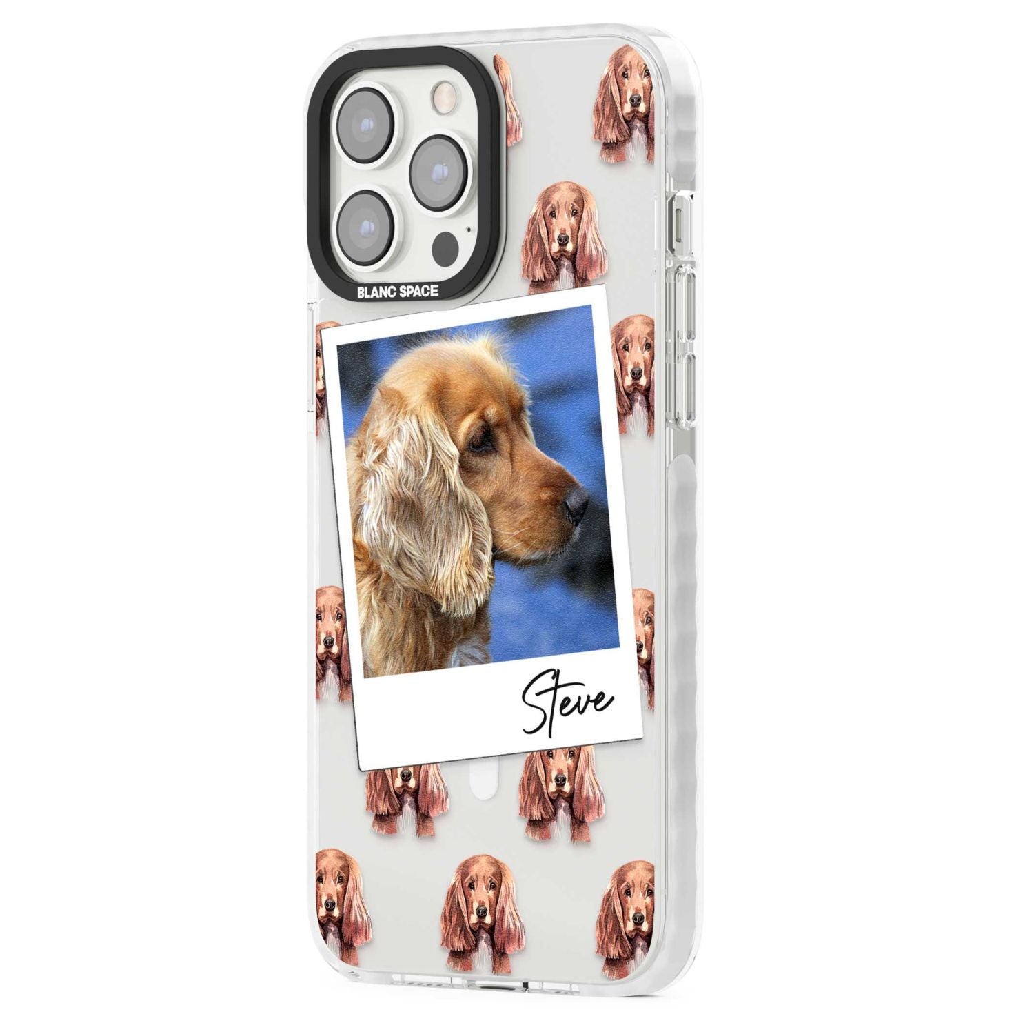 Personalised Cocker Spaniel Instant Camera Photo