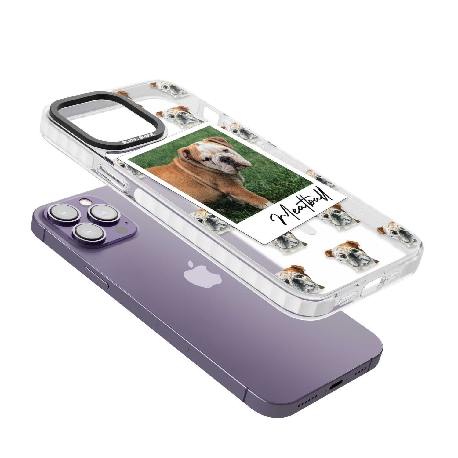 Personalised English Bulldog Instant Camera Photo