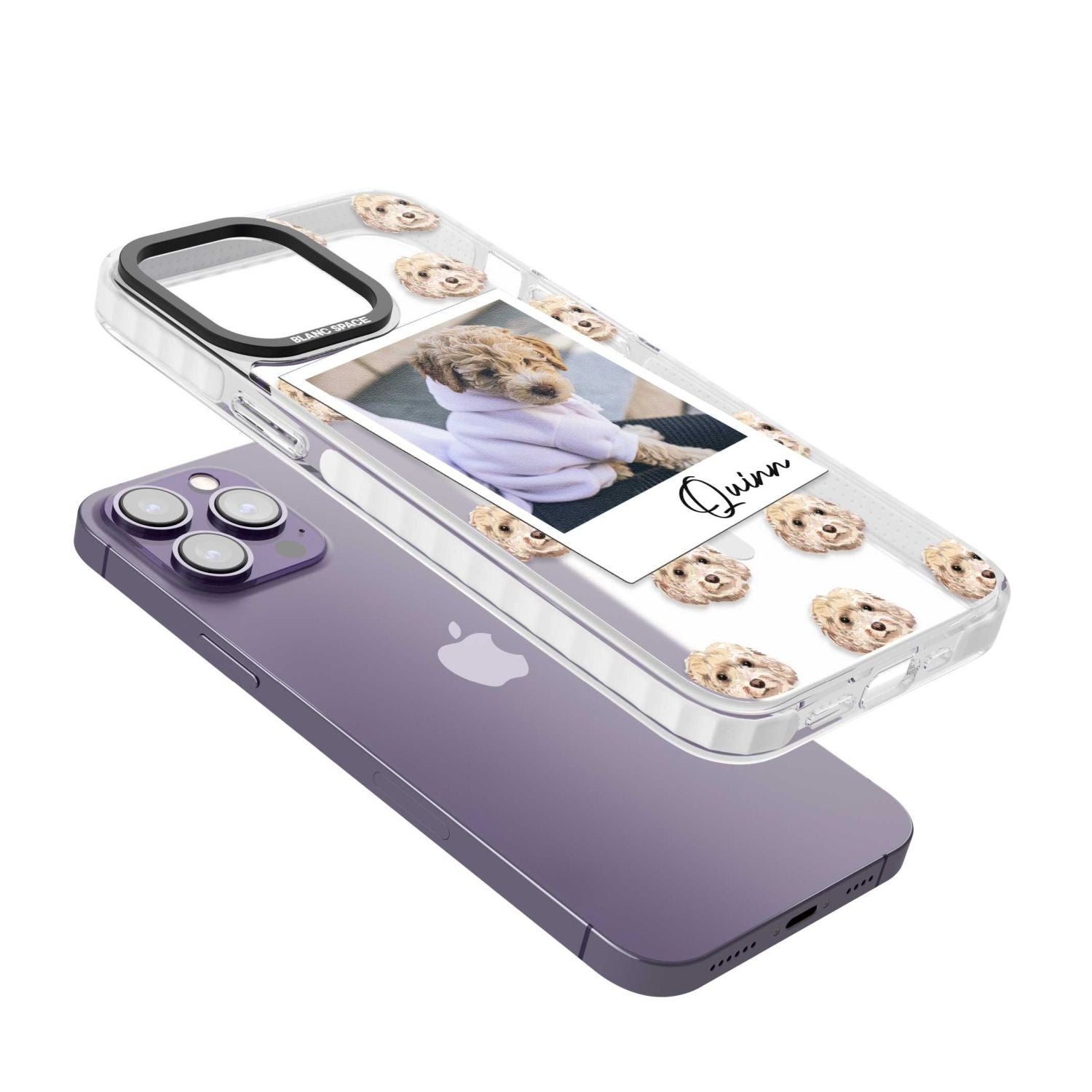 Personalised Cream Cockapoo Instant Camera Photo