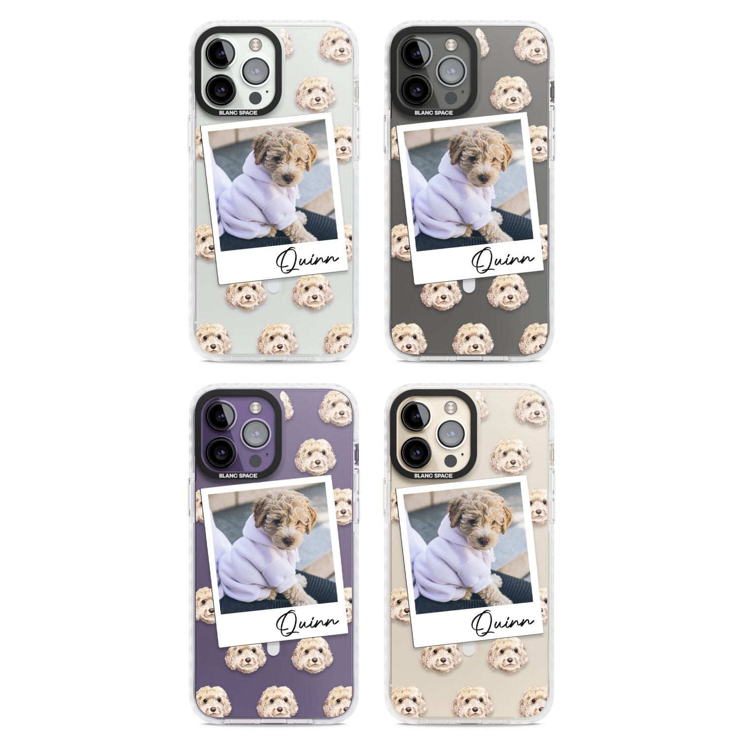 Personalised Cream Cockapoo Instant Camera Photo