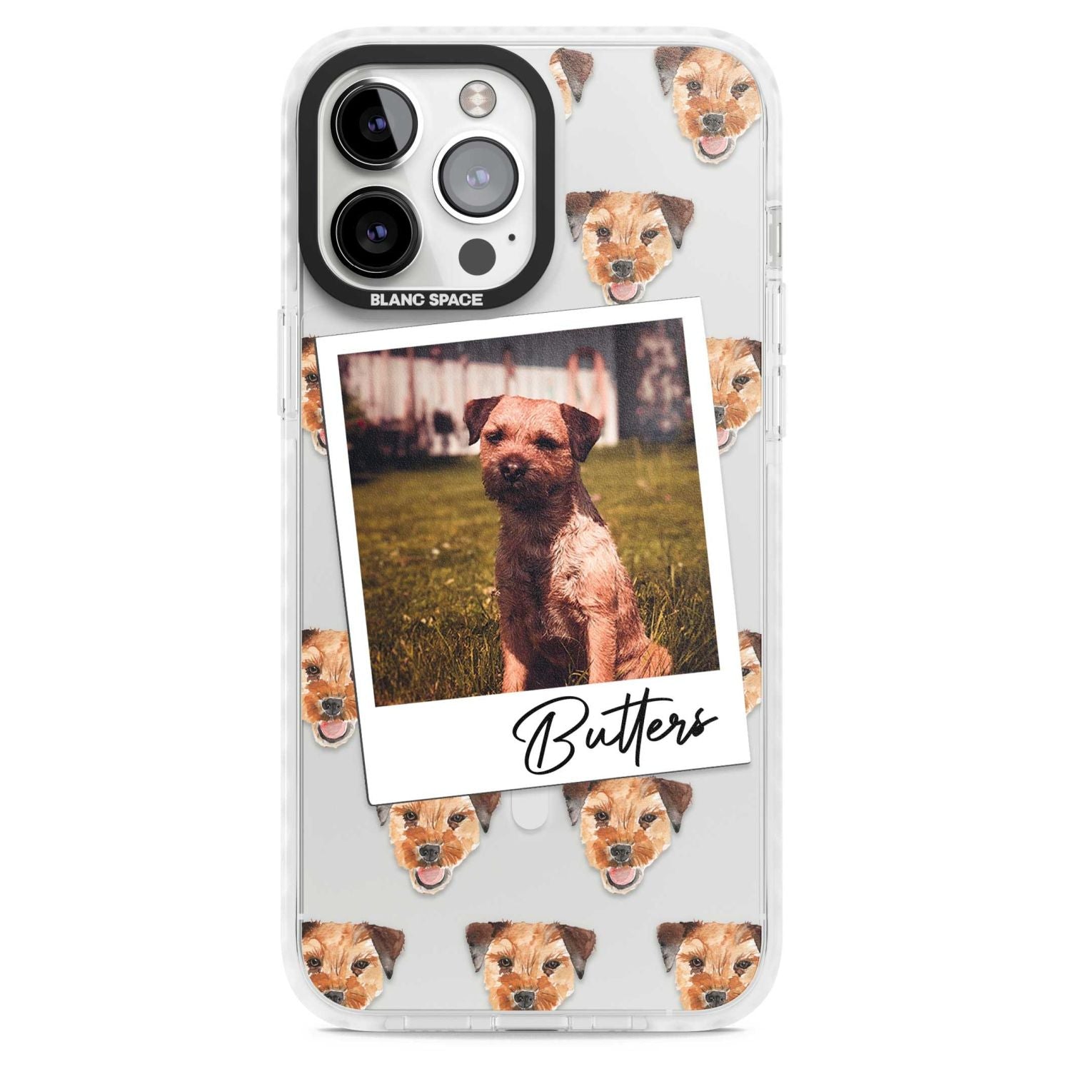 Personalised Border Terrier Instant Camera Photo