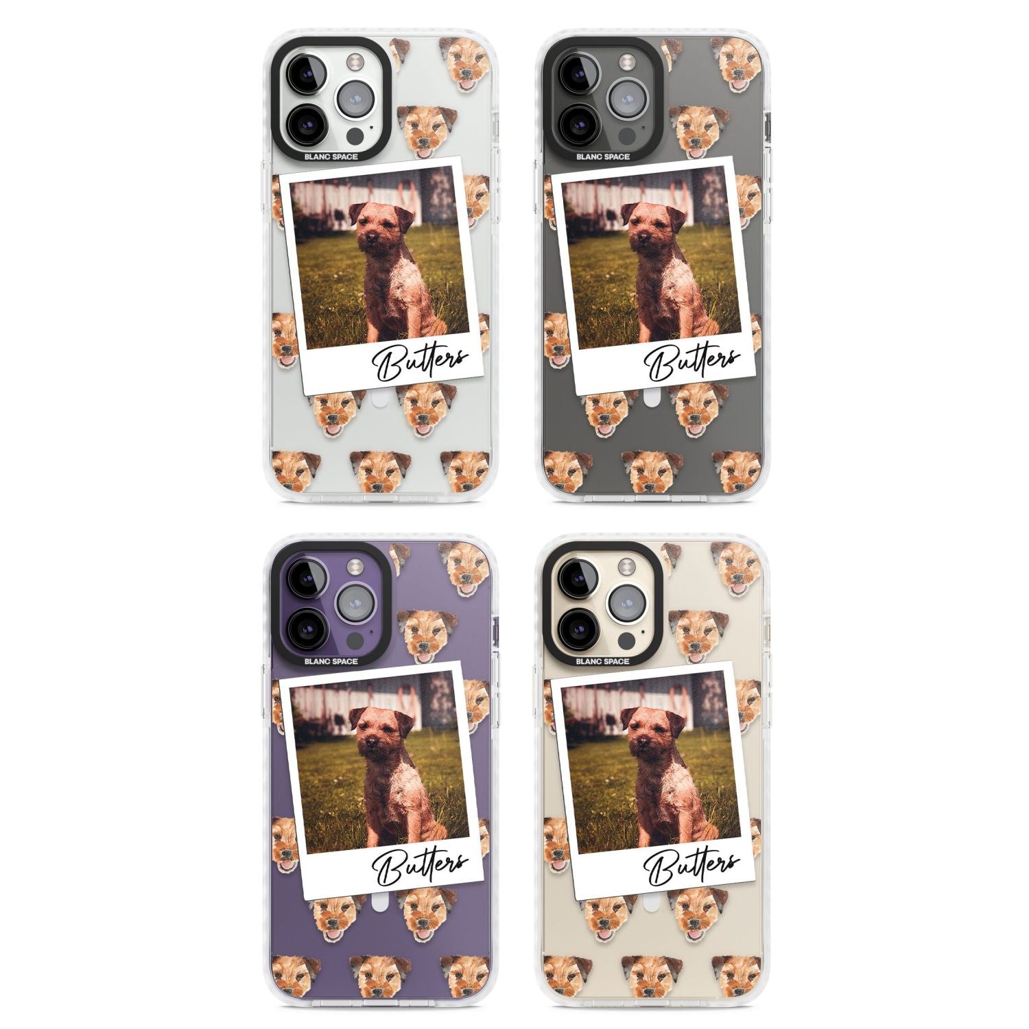 Personalised Border Terrier Instant Camera Photo