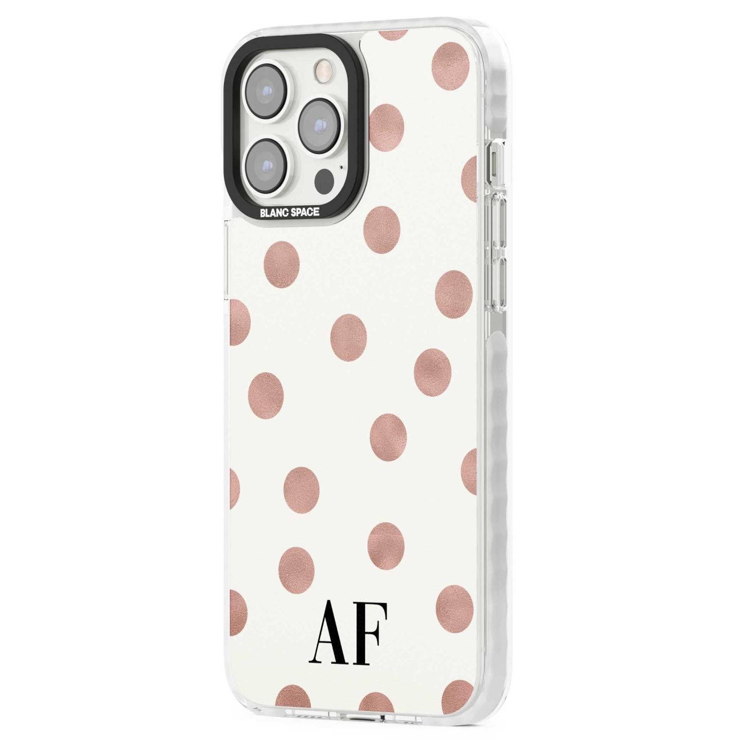 Personalised Rose Gold Dots & Initials