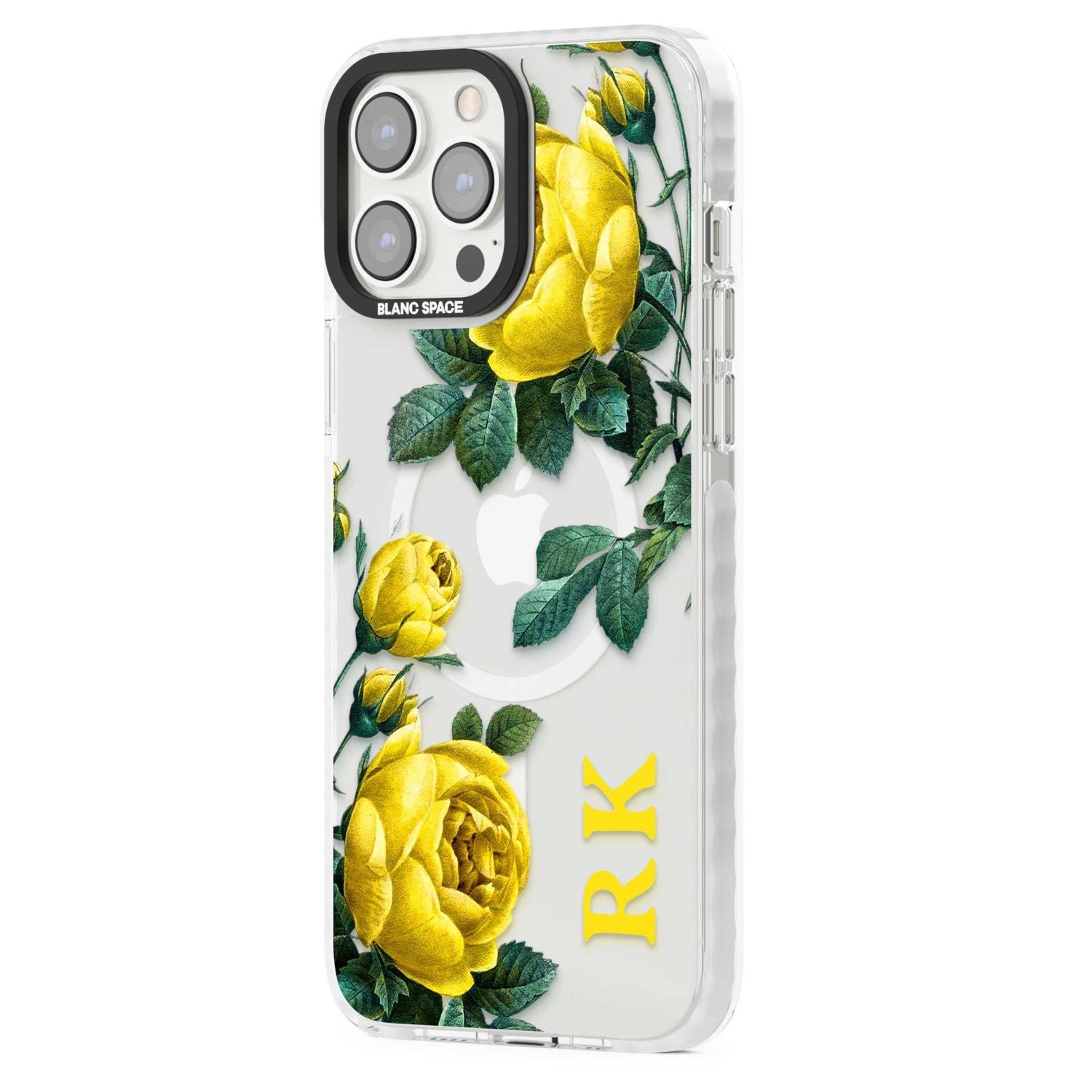 Personalised Vintage Floral Yellow Roses
