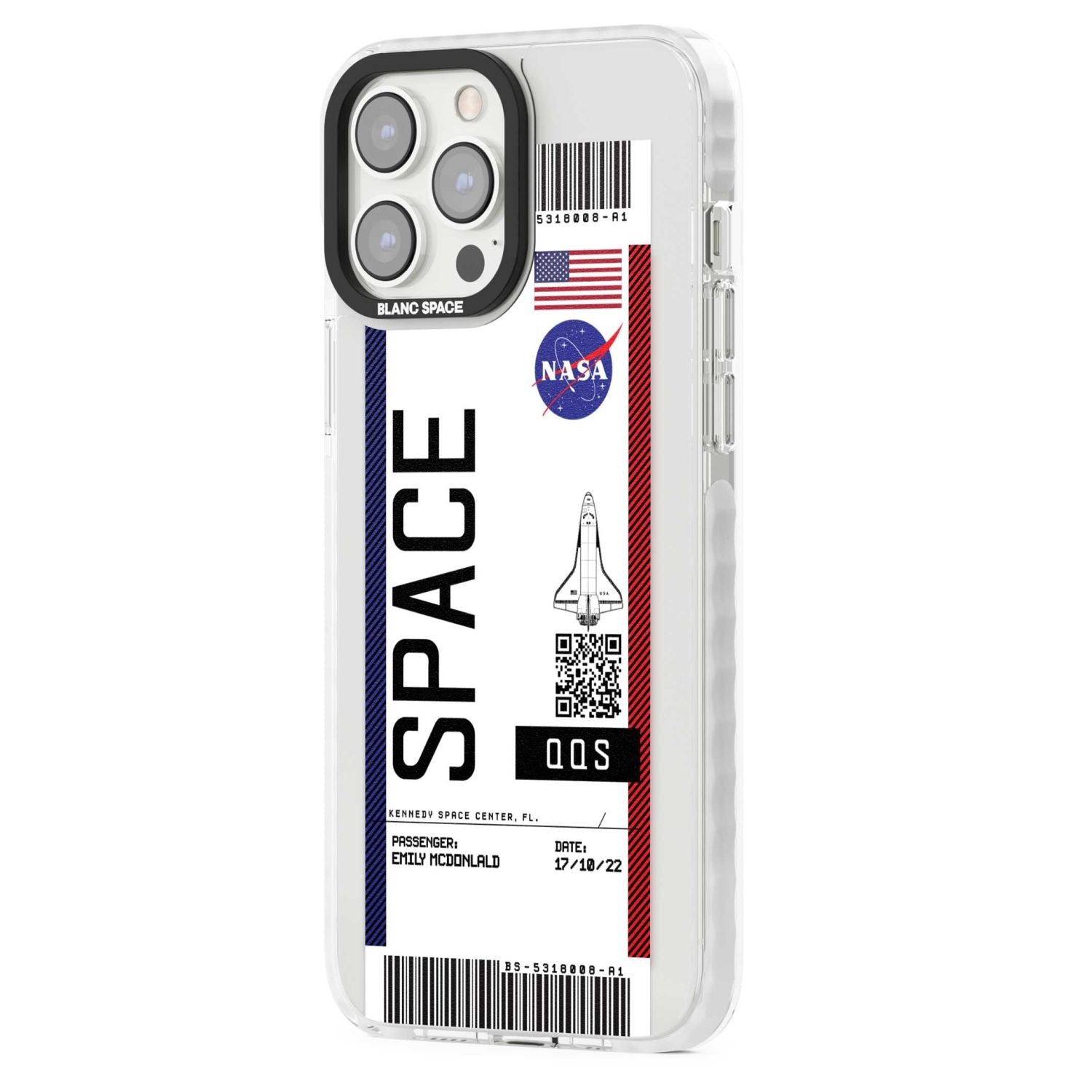 Personalised Nasa Boarding Pass (Light)