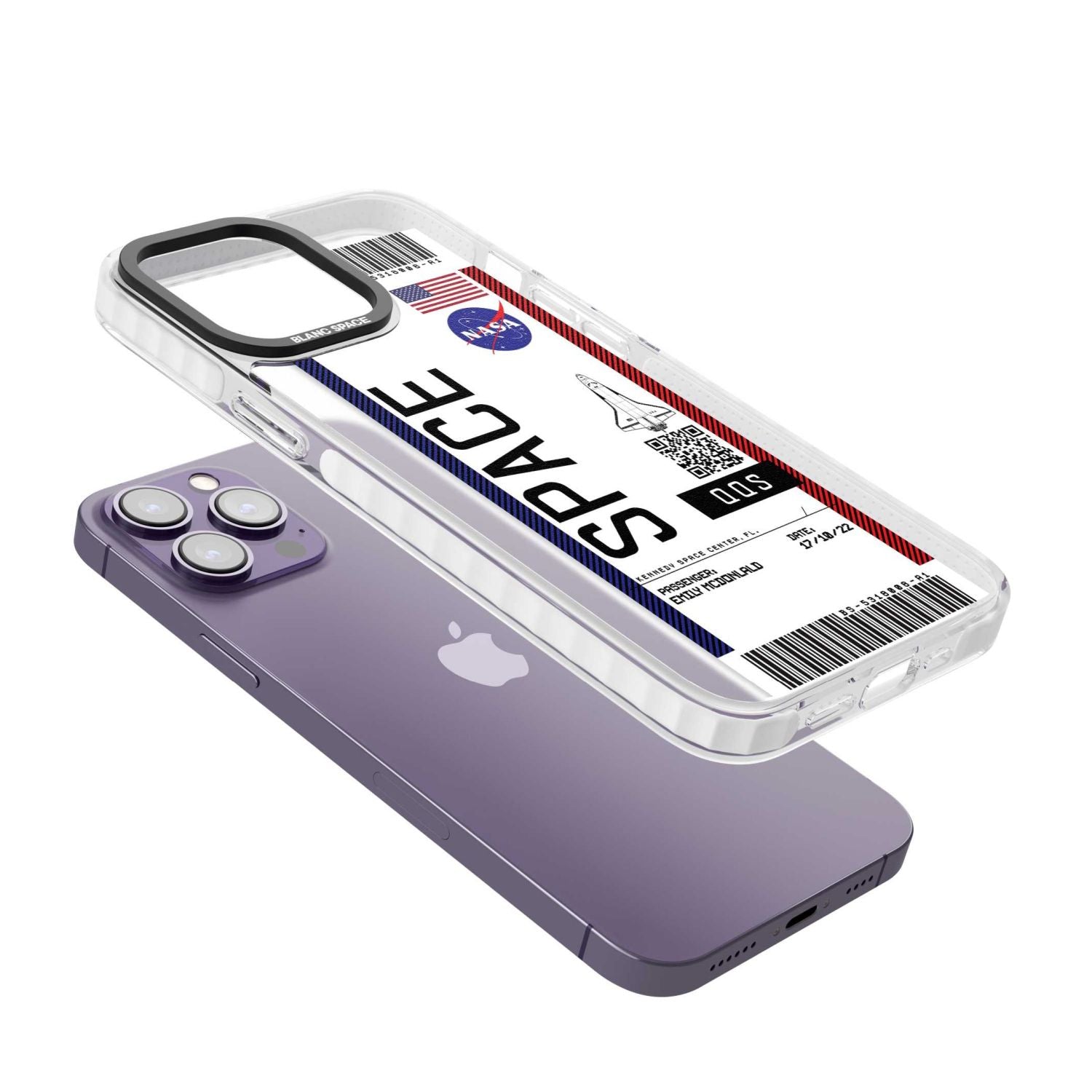 Personalised Nasa Boarding Pass (Light)