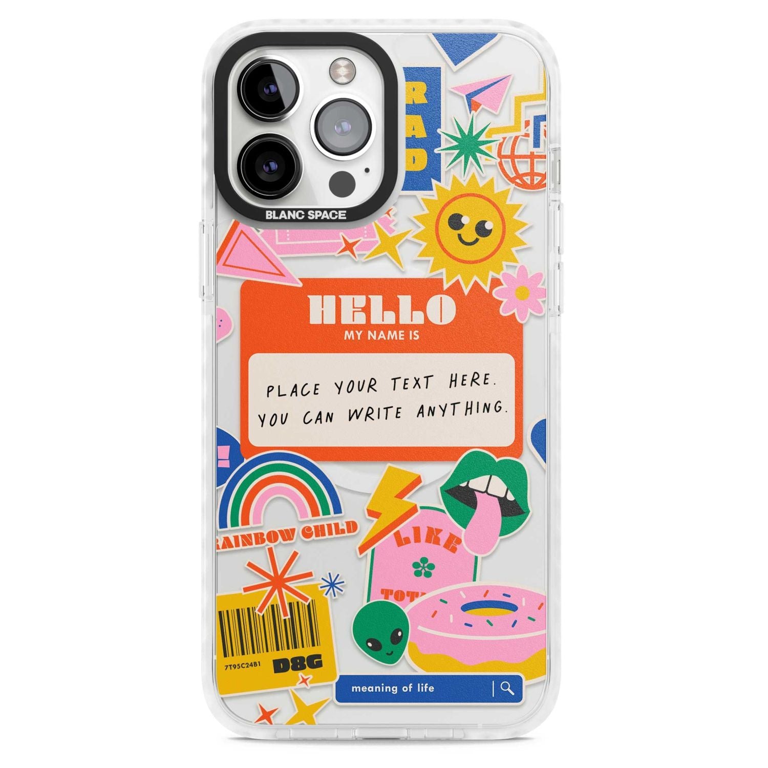 Personalised Retro Vibes Sticker