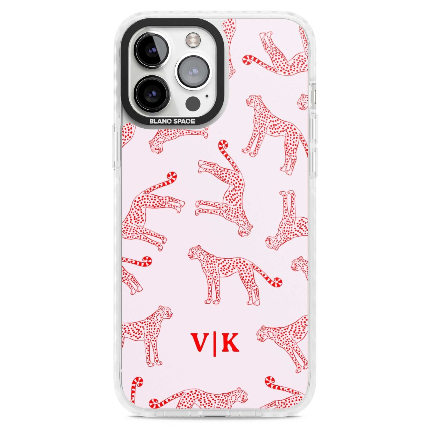 Personalised Red & Pink Cheetah