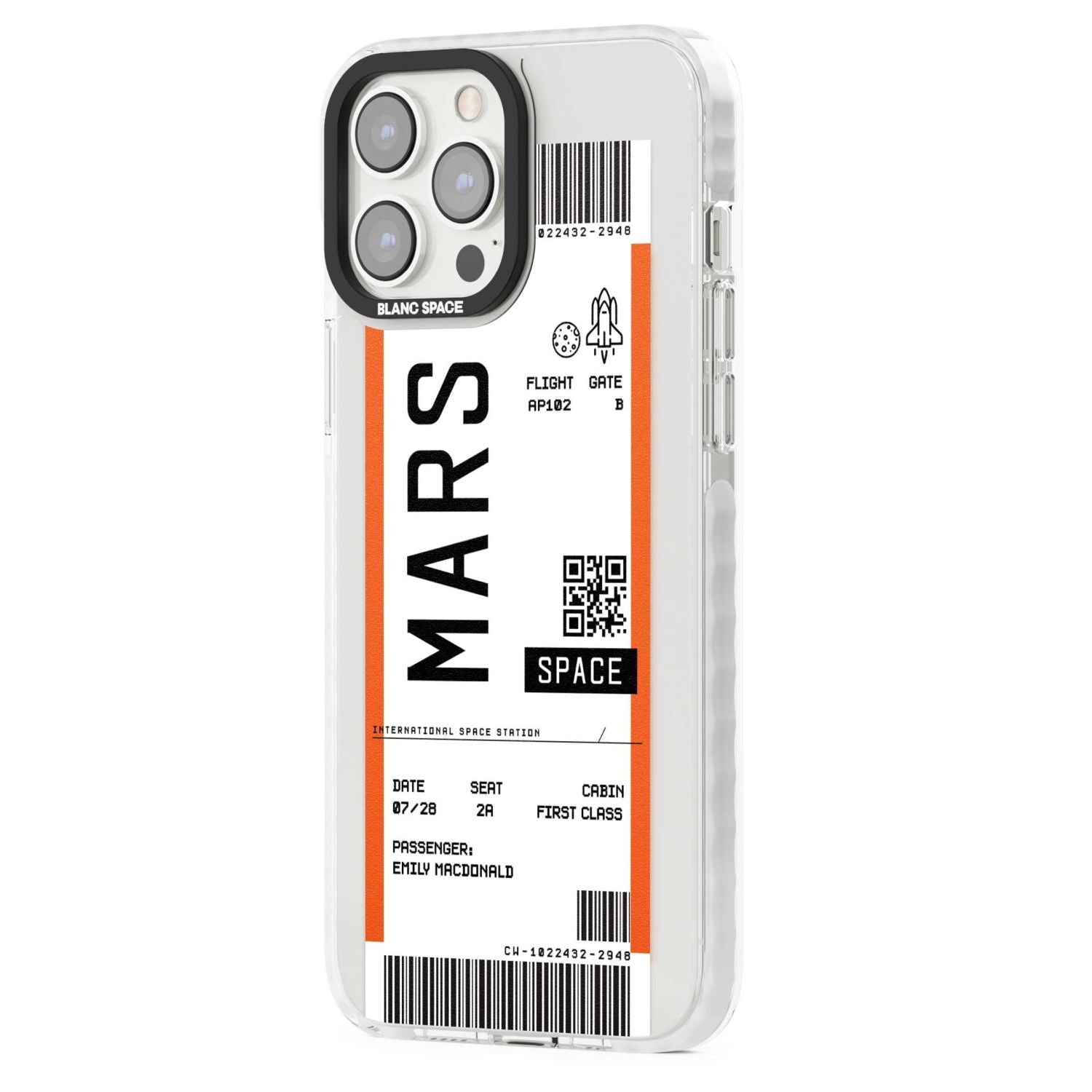 Personalised Mars Travel Ticket