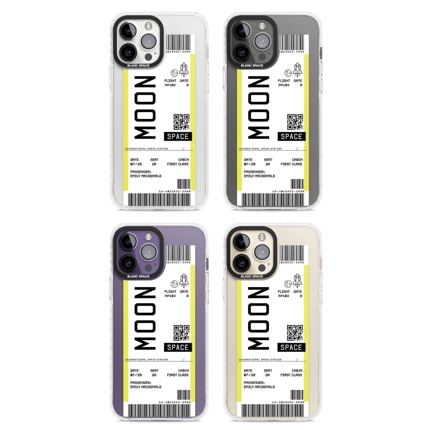 Personalised Moon Travel Ticket