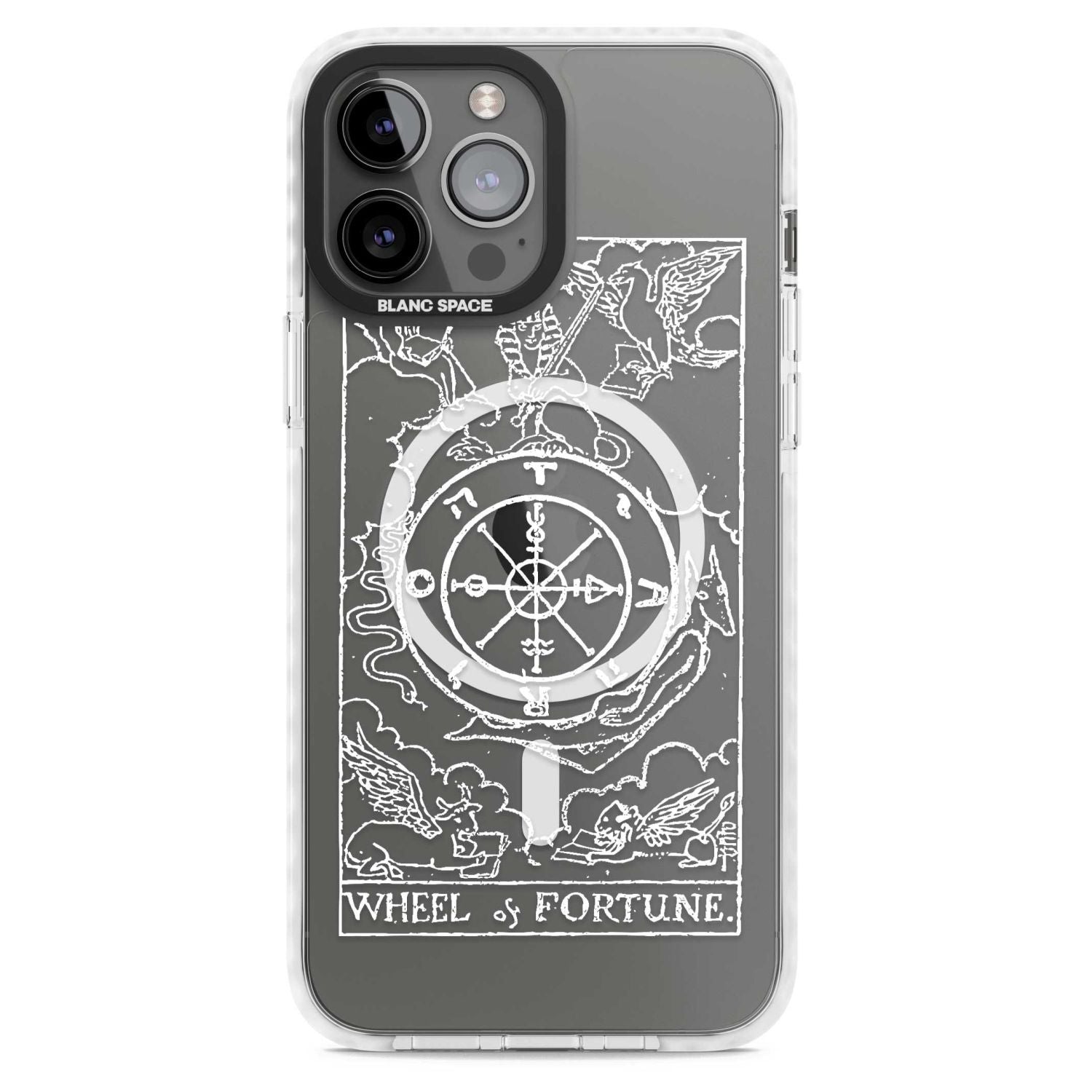 Personalised Wheel Of Fortune Tarot Card (White)