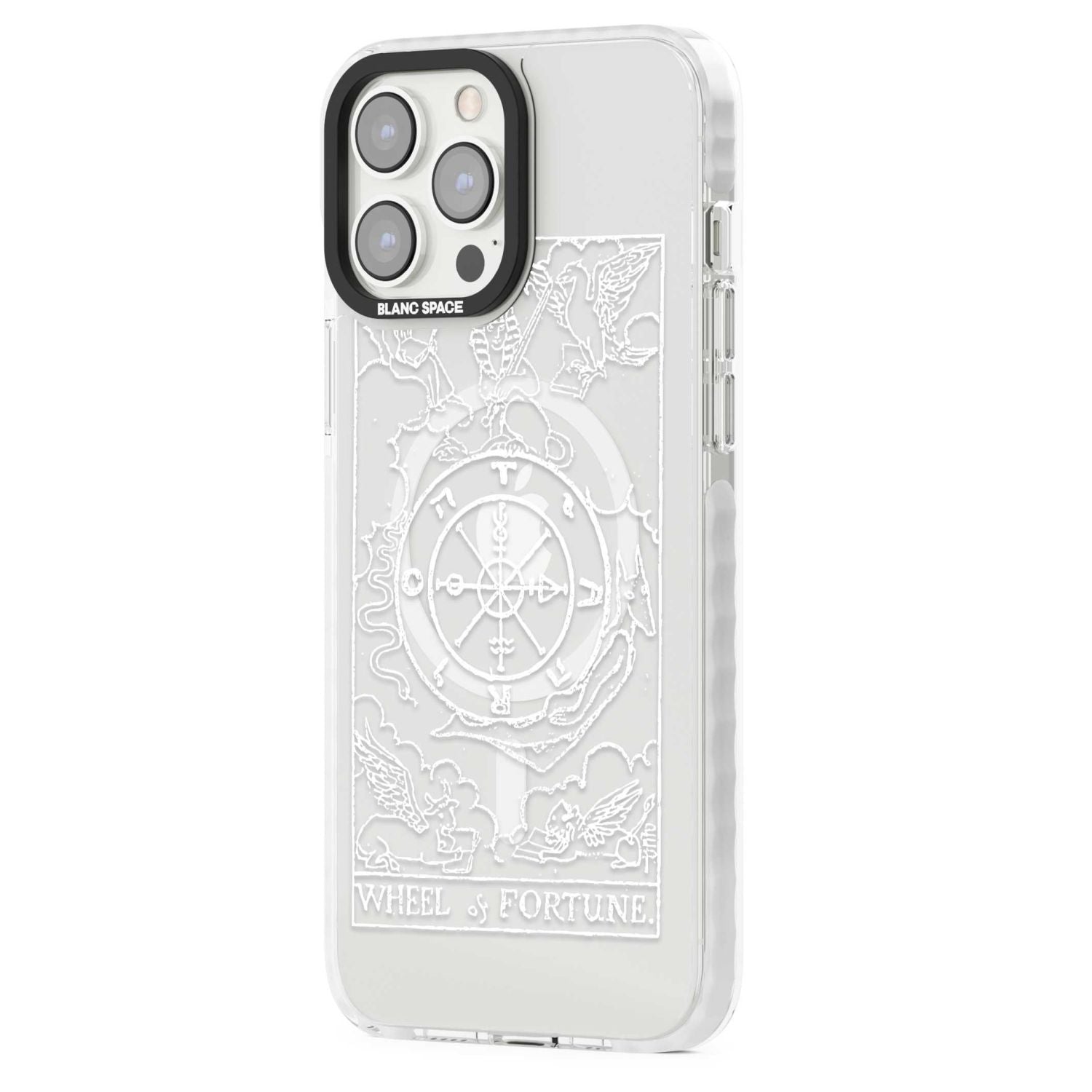 Personalised Wheel Of Fortune Tarot Card (White)