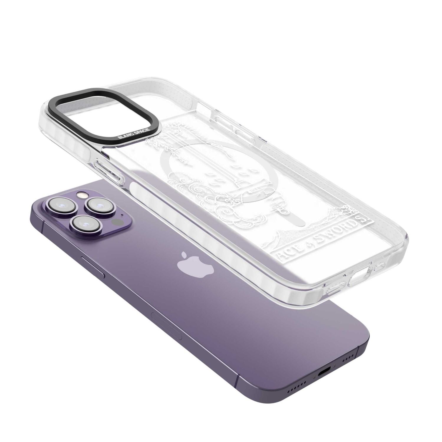 Personalised Ace Of Swords Tarot Card (White)