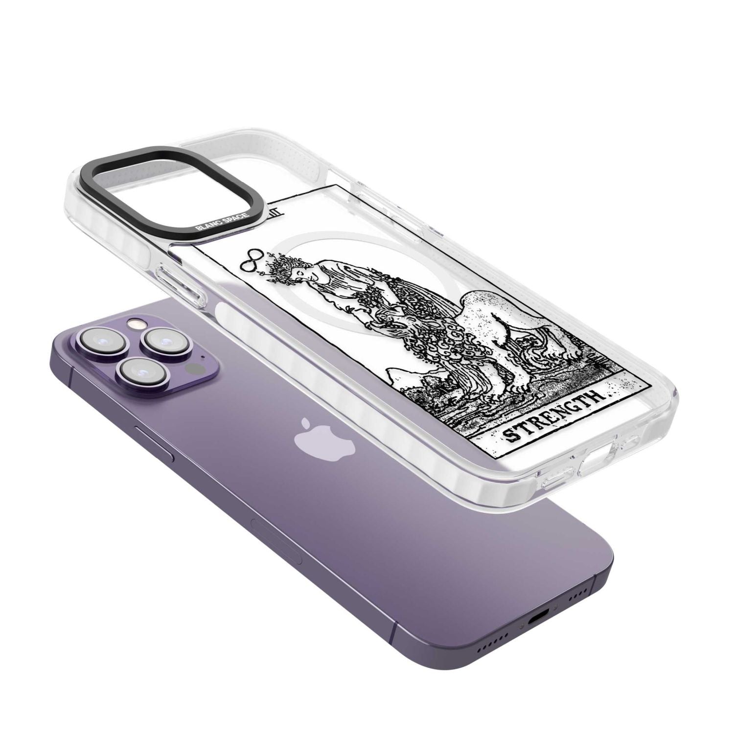 Personalised Strength Tarot Card (Clear)