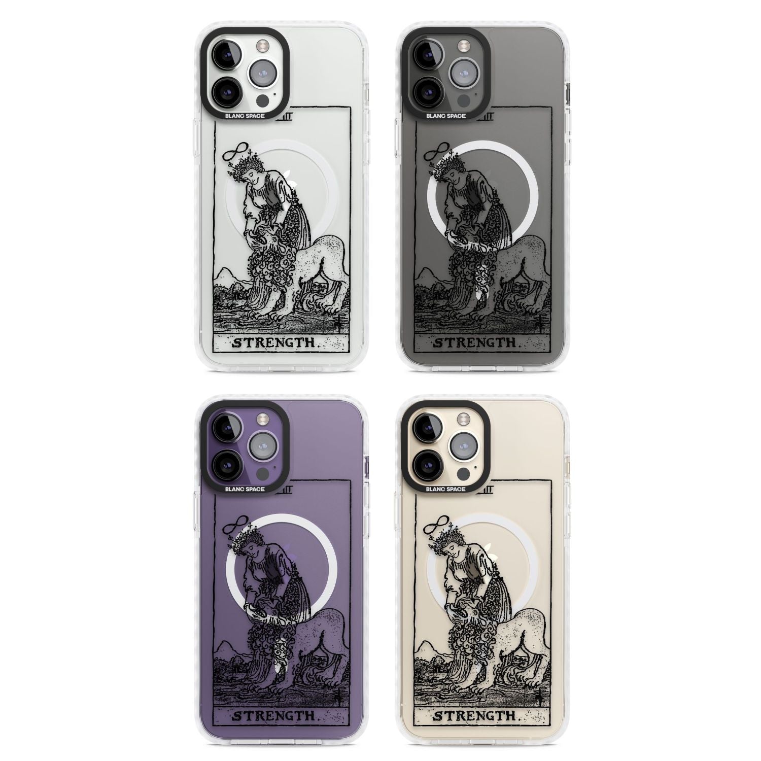 Personalised Strength Tarot Card (Clear)