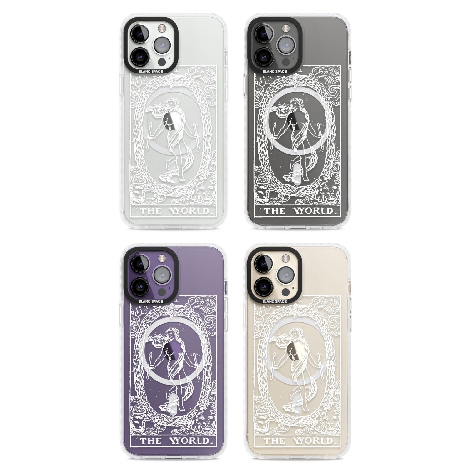 Personalised The World Tarot Card (White)